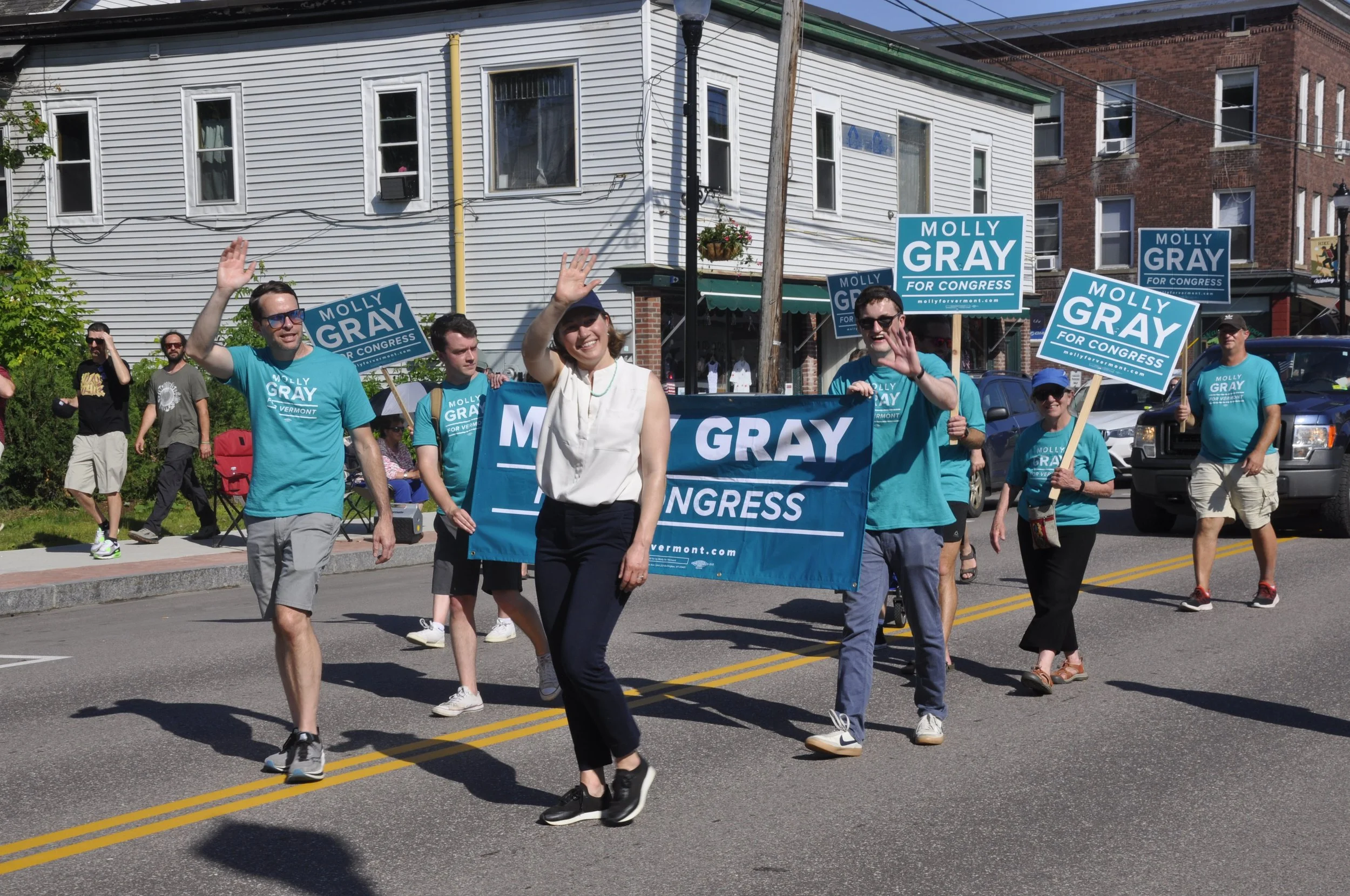  The highest elected public official to attend NQID is Vermont Lt. Gov. Molly Gray who’s running for the Democratic nomination for U.S. House. Photo by Lisa Scagliotti  