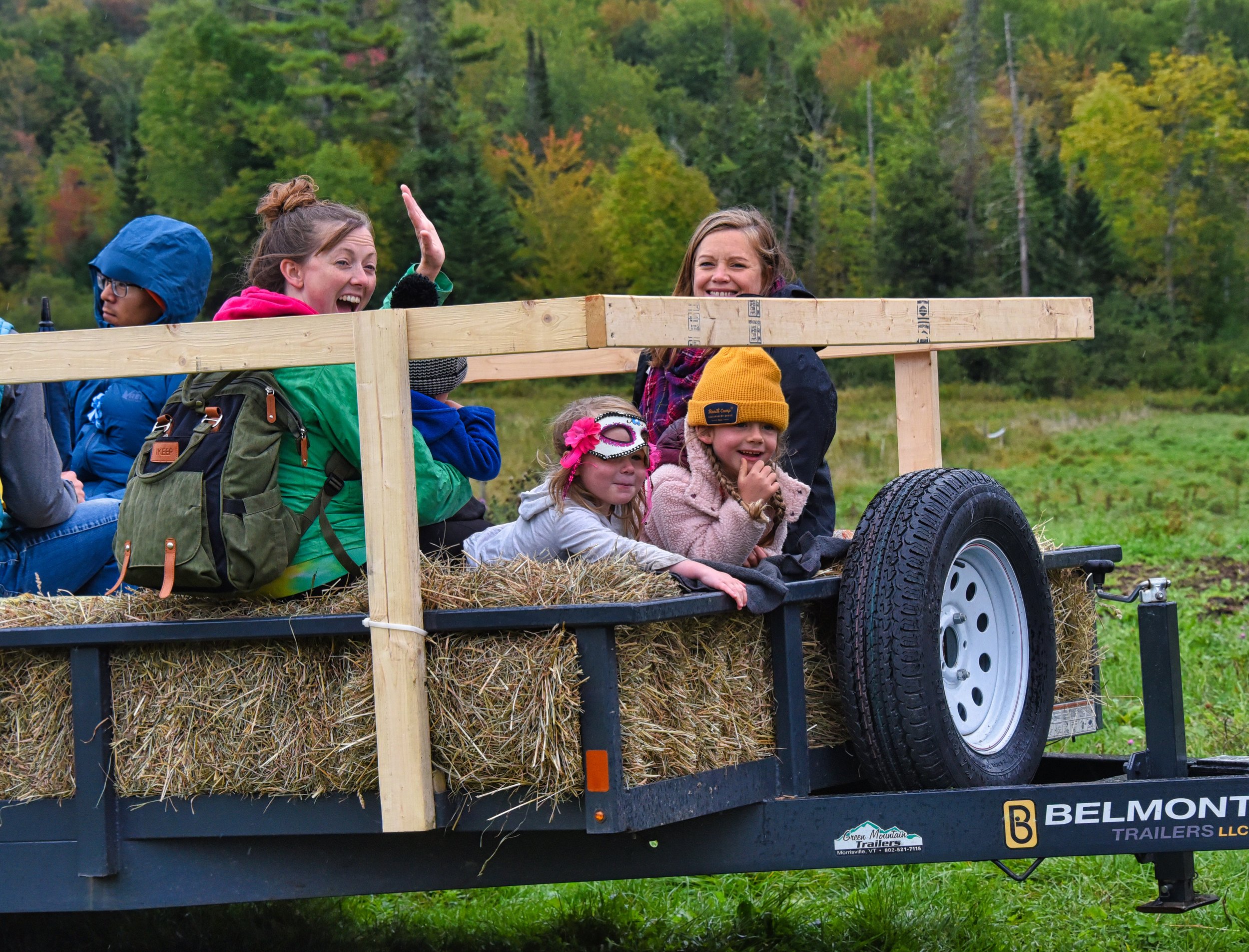 Not every hayride was rainy. Photo by Gordon Miller  
