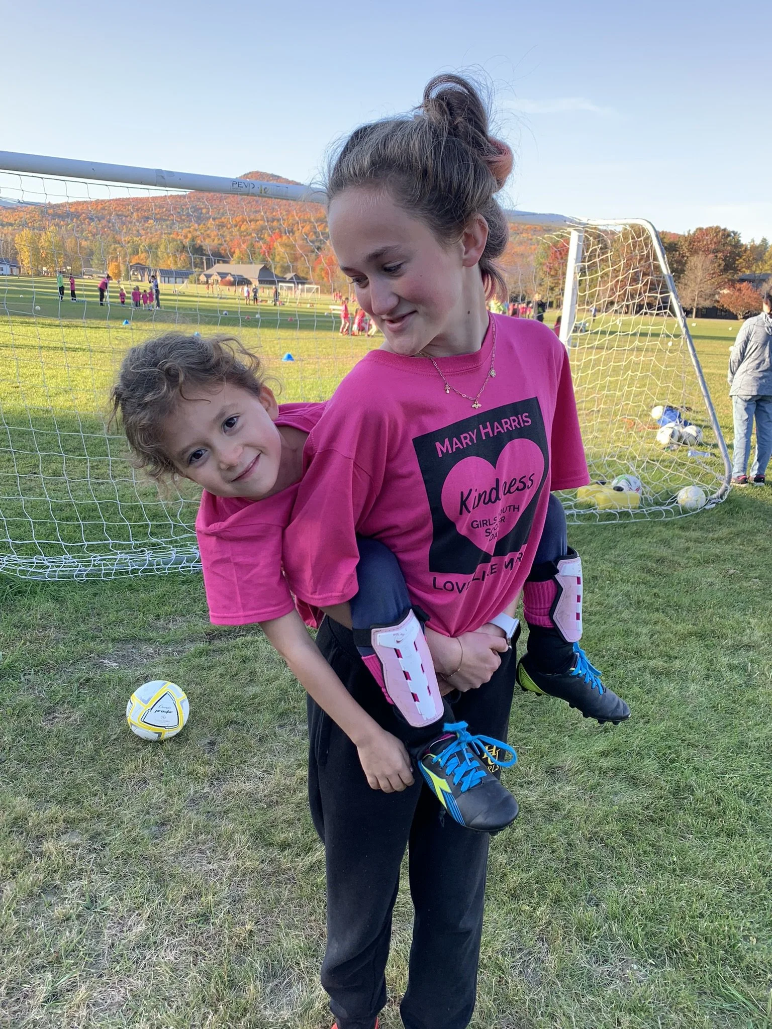  Harwood sophomore player Izzy Fish makes a friend 