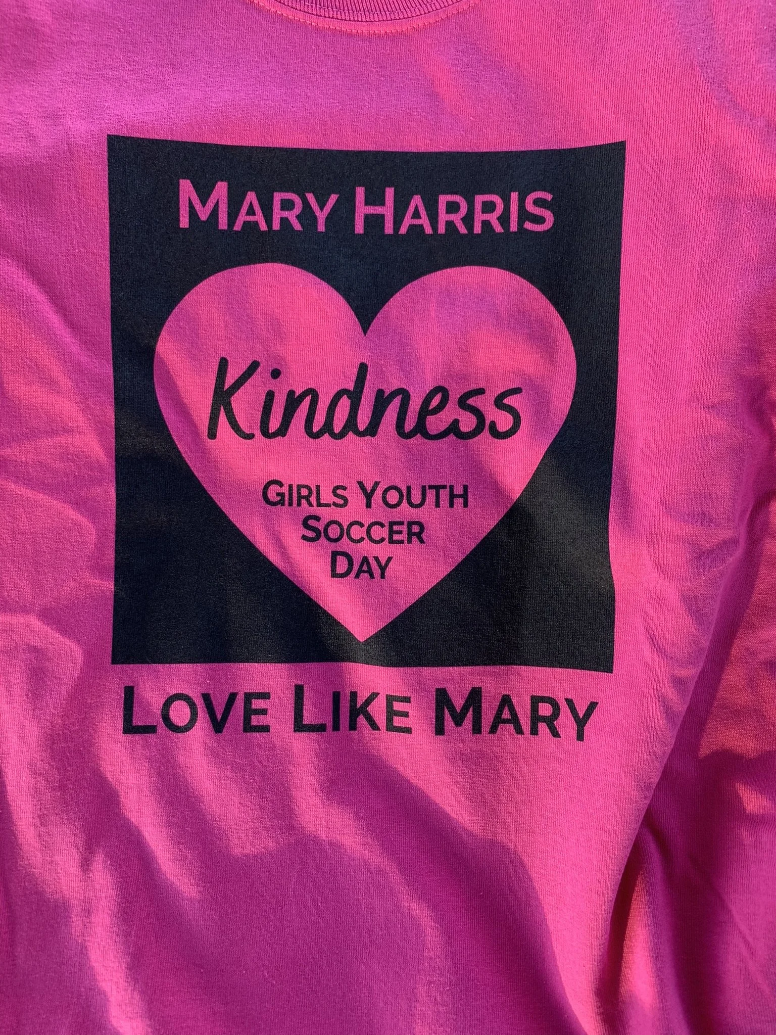  Special t-shirts are made for participants each year. (front) 