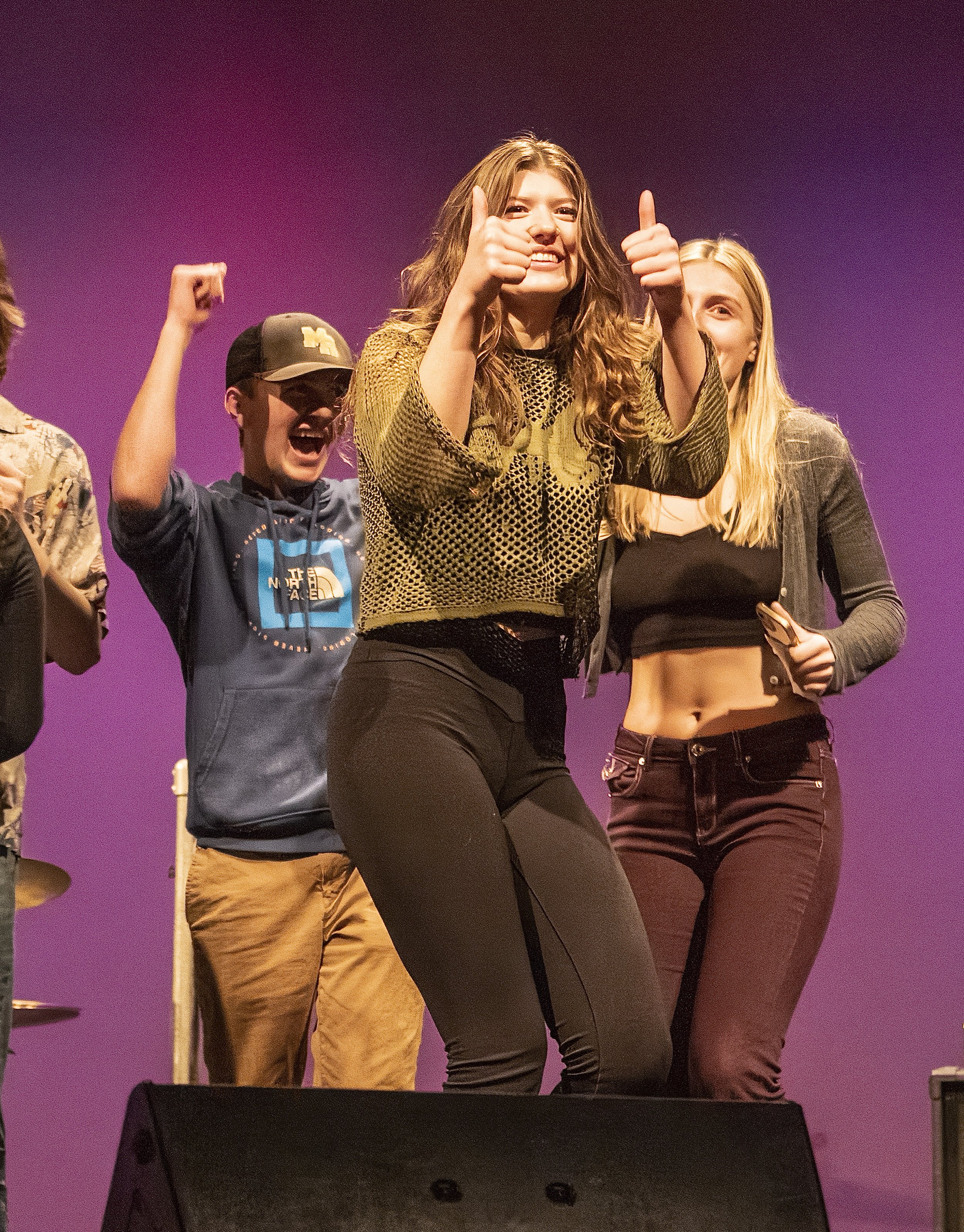   Two thumbs way up for Battle of the Bands winner Graphite Zeppelin. Photo by Gordon Miller  