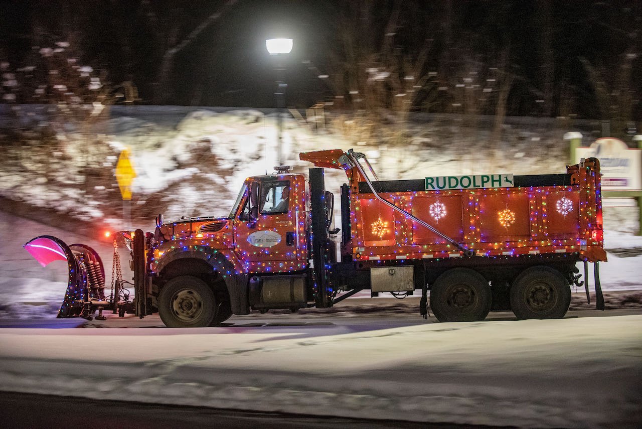   VTrans decorated an older-generation plow this year for community events and to bring attention to job openings for plow drivers and mechanics statewide.&nbsp;Photo by Gordon Miller  