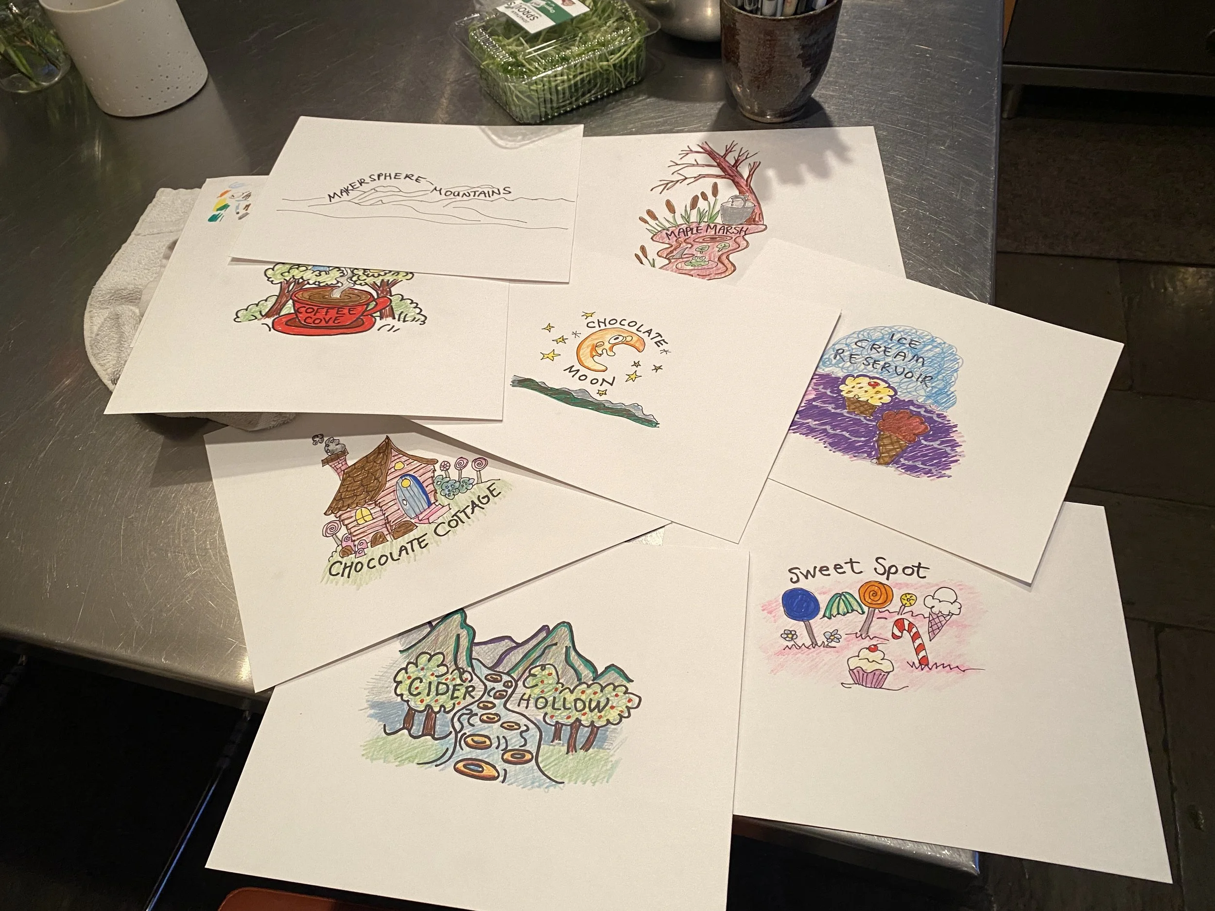   The process begins with sketches.&nbsp; Photo courtesy MakerSphere  