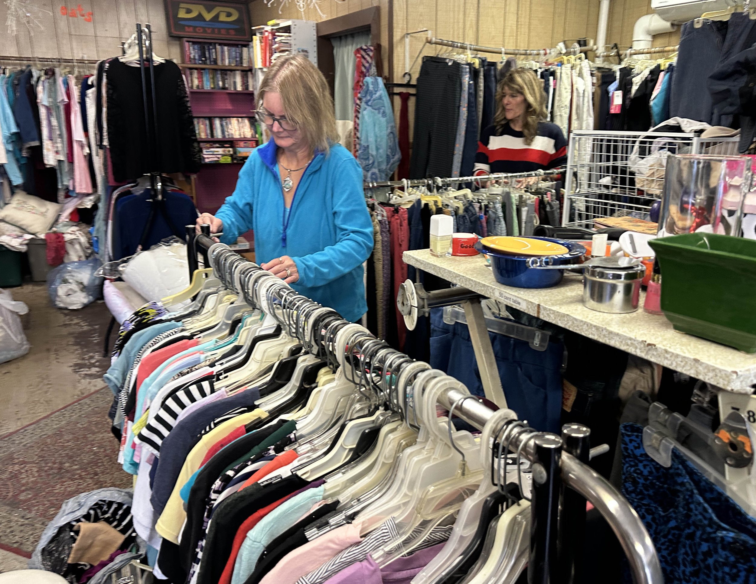 The sales floor is full again at Bargain Boutique. Photo by Gordon Miller