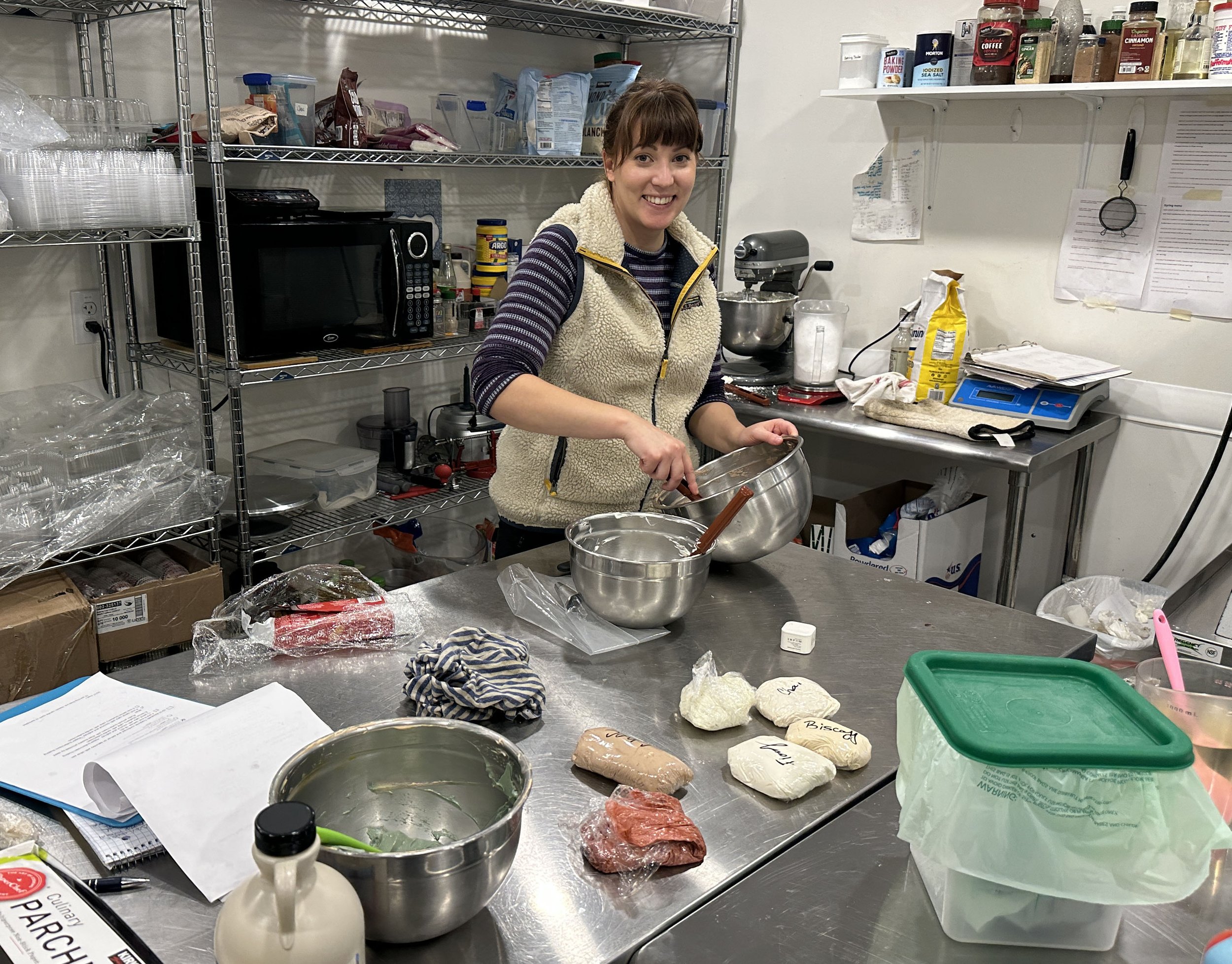  Janina McCune is back in the kitchen at Red Poppy Cakery. Photo by Gordon Miller 
