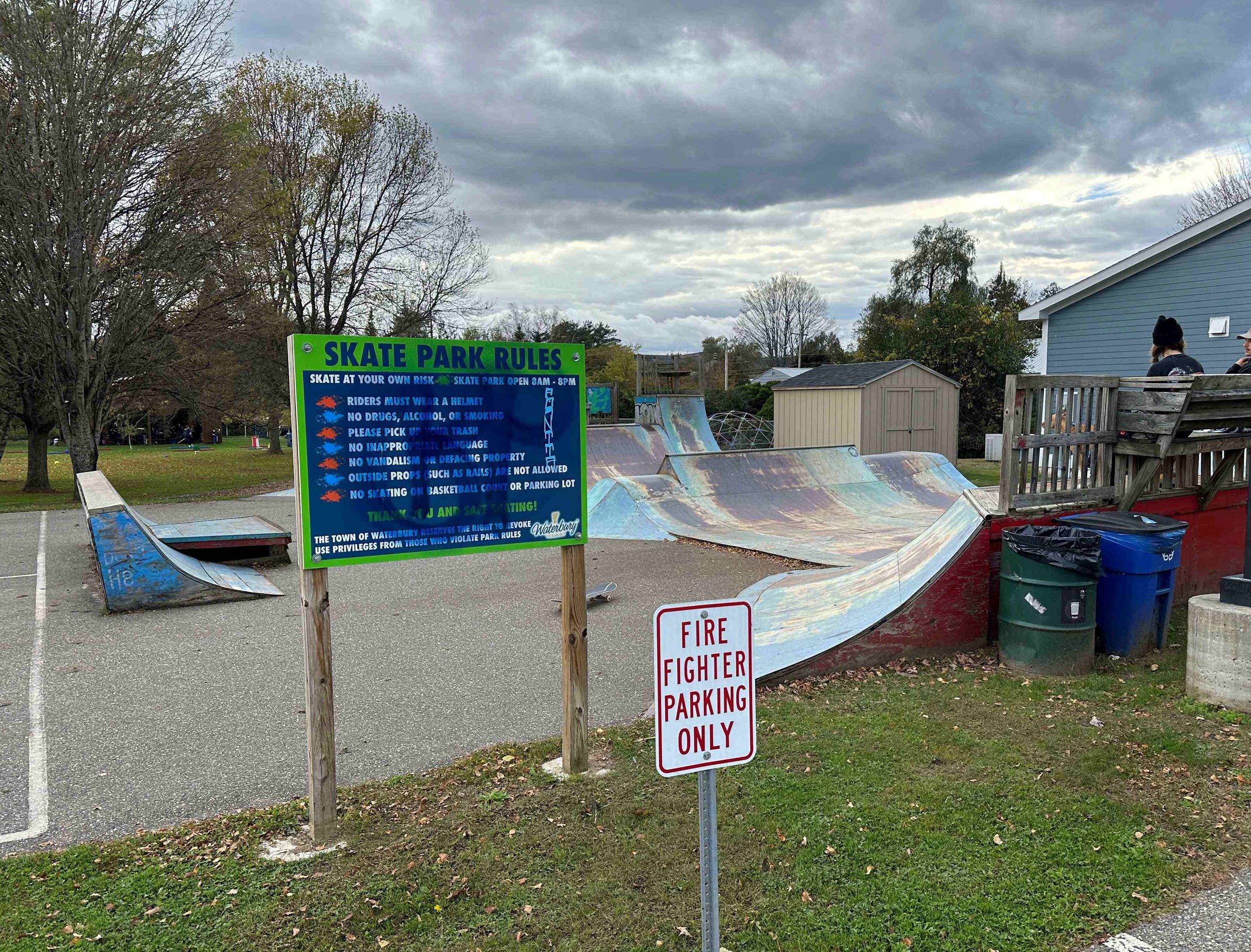  The reconstructed park will have new signs. Photo by Gordon Miller  