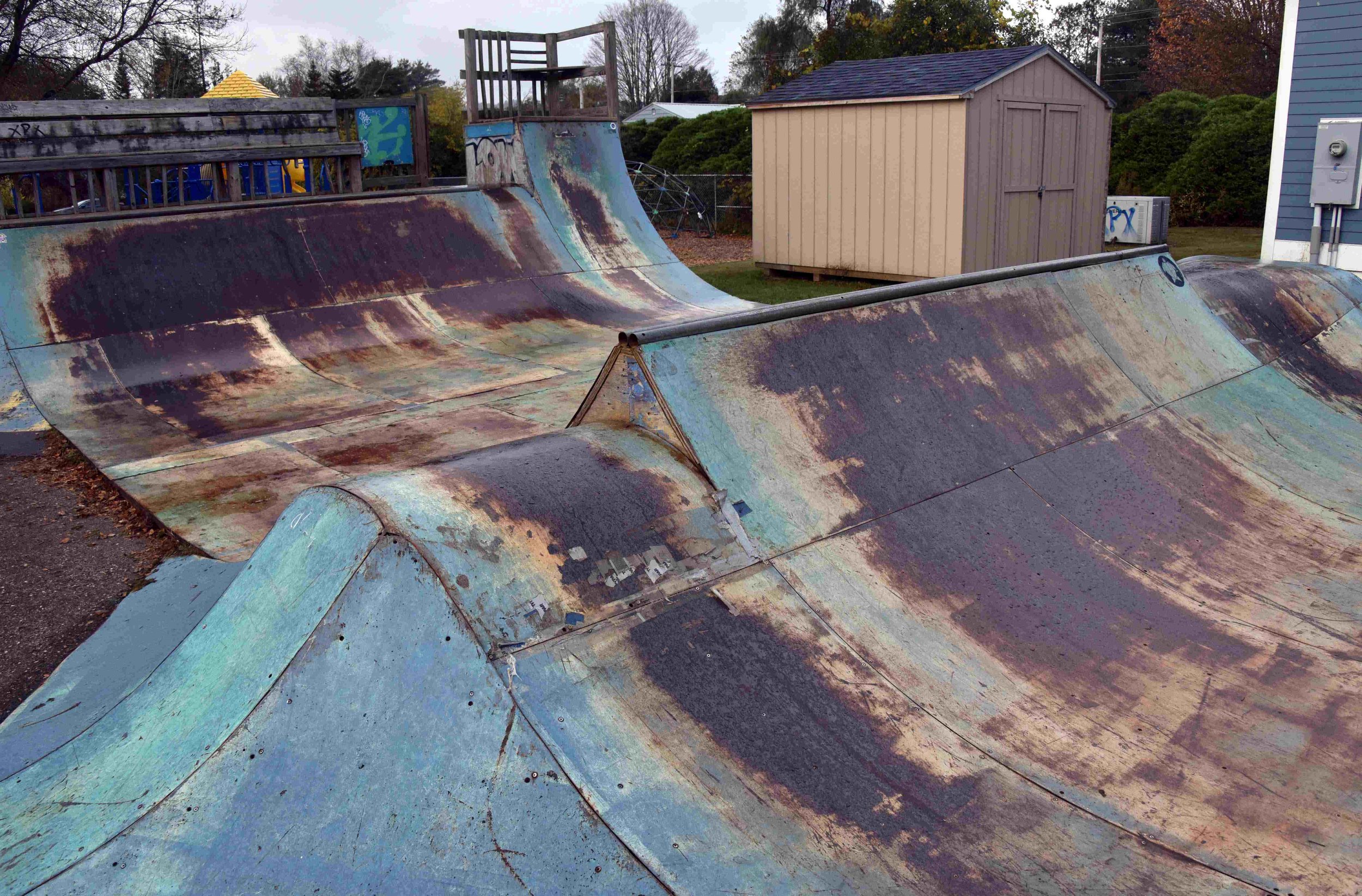  The original skatepark had reached the end of its expected lifespan. Photo by Gordon Miller 