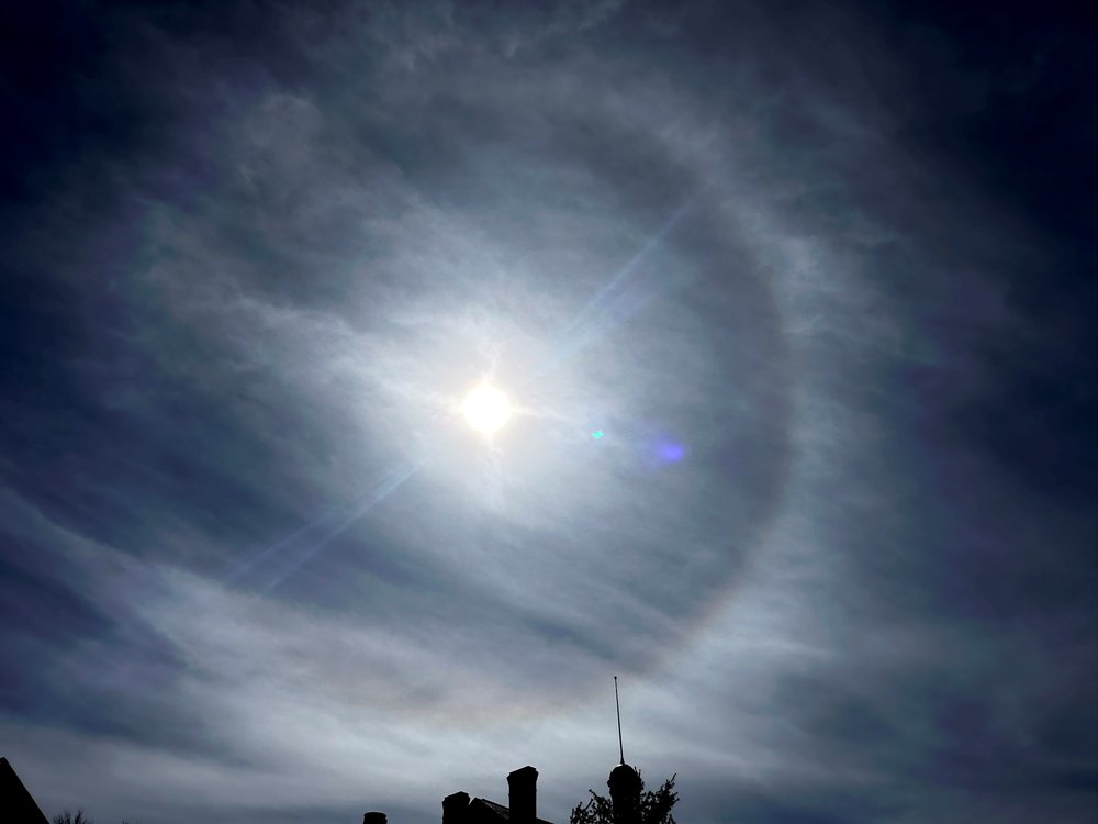   Eclipse over Stowe. Photo by Gordon Miller  
