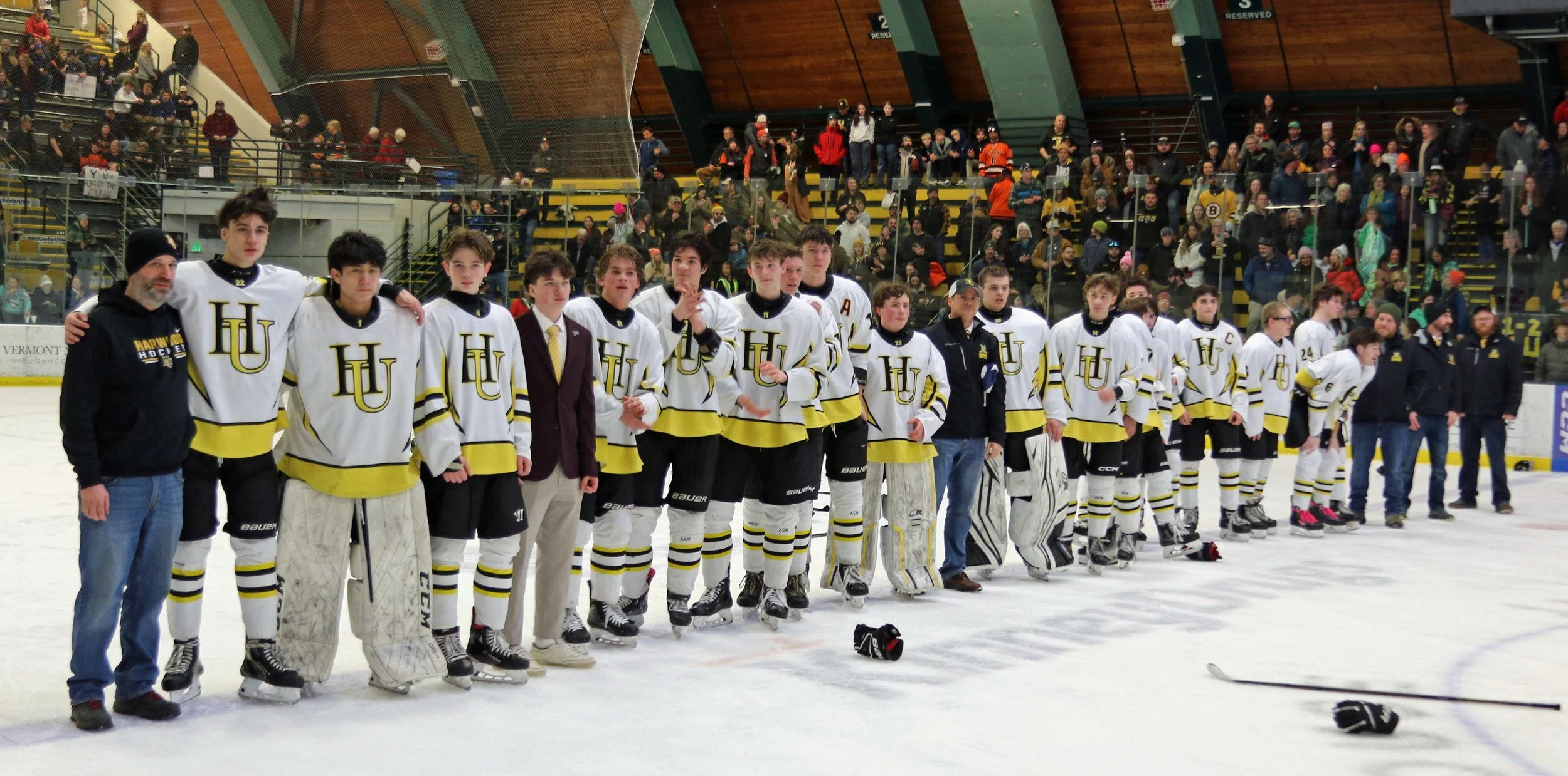  Lined up for the awards ceremony. Photo by Brian Larrabee 