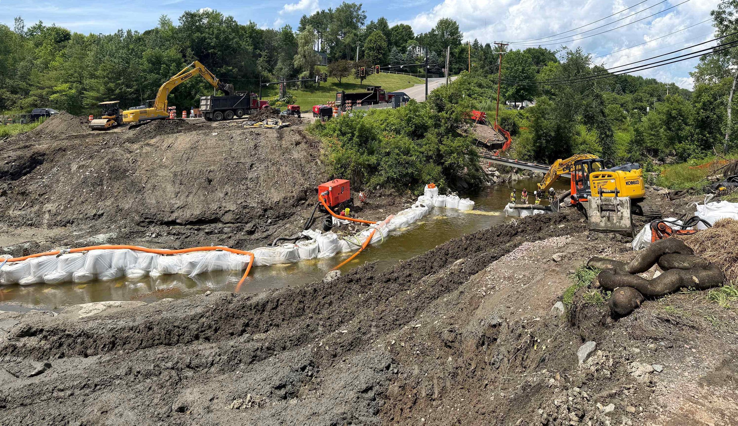 Friday July 11: The water level in the Thatcher Brook is elevated after Thursday’s rain. Photo by Gordon Miller