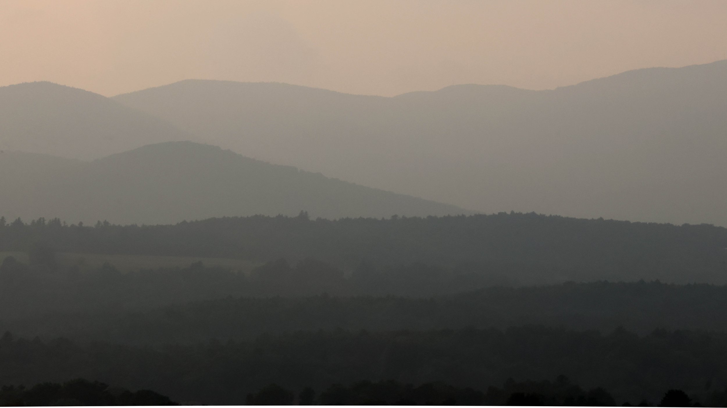  Summer haze thickens with wildfire smoke.&nbsp;Photo by Gordon Miller 