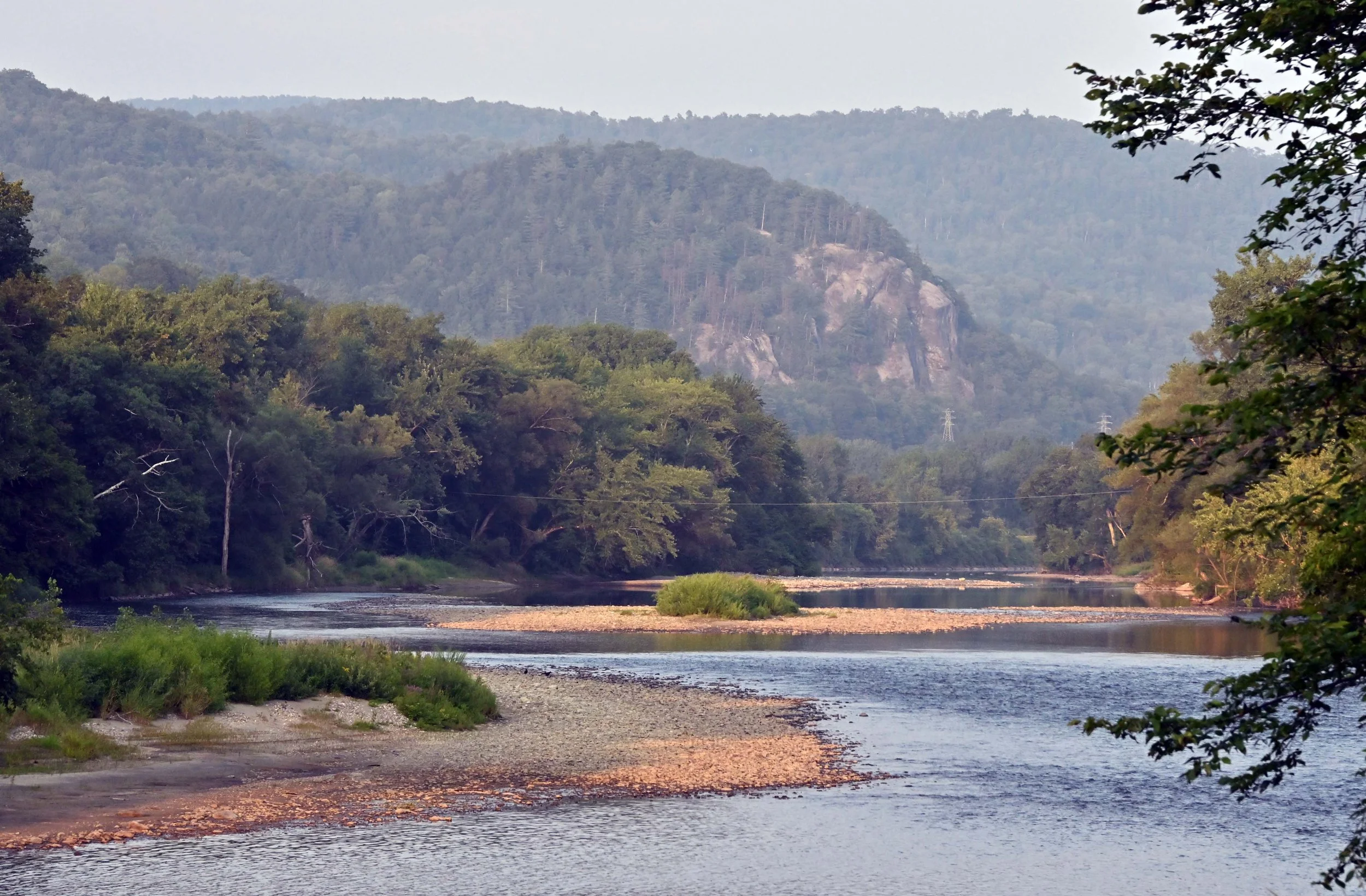  Sandbars and beaches emerge from low water along the Winooski River.&nbsp;Photo by Gordon Miller 