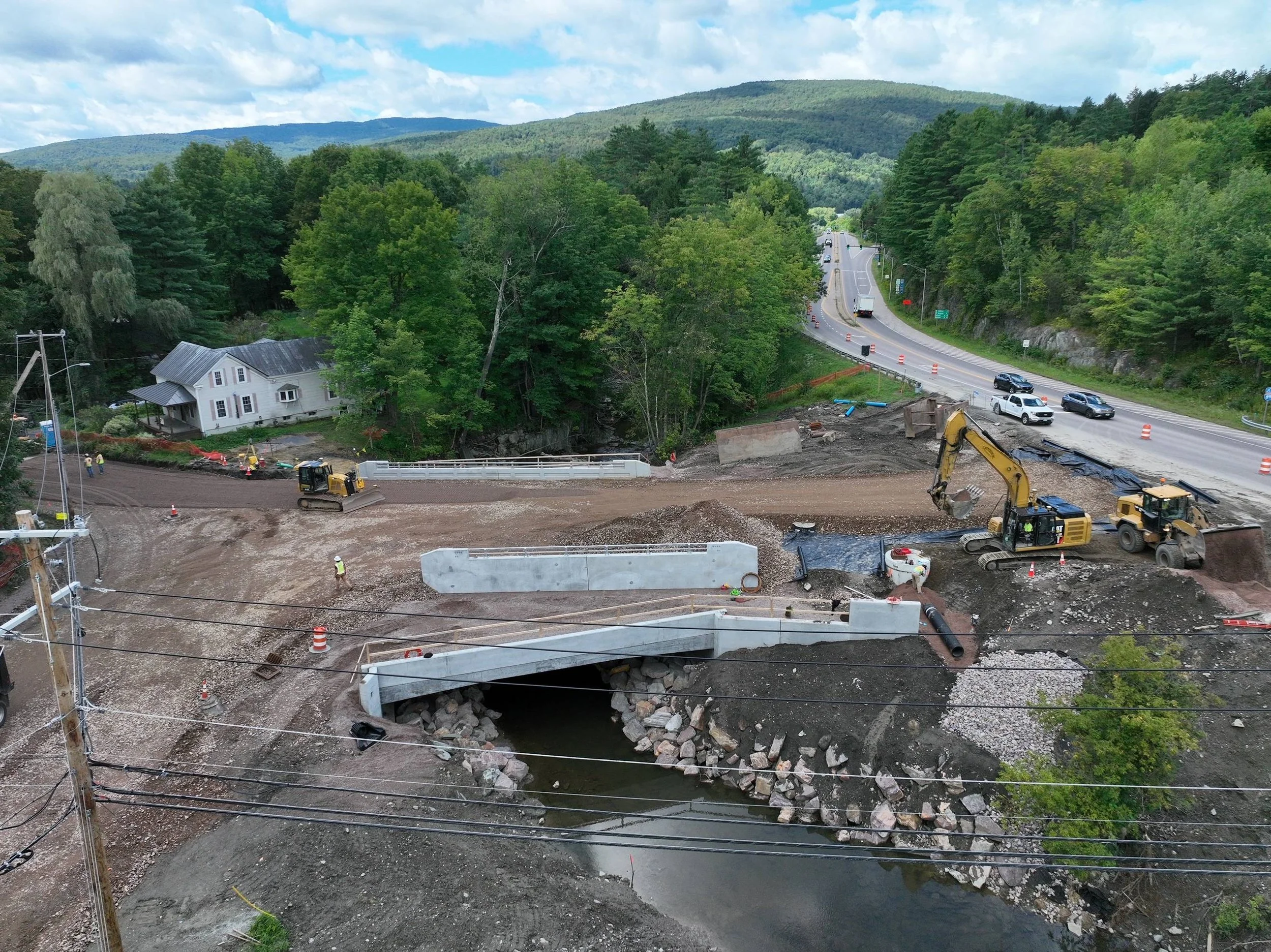   This aerial shot was taken on Tuesday, Aug. 26, just before paving was done. Photo by Gordon Miller   