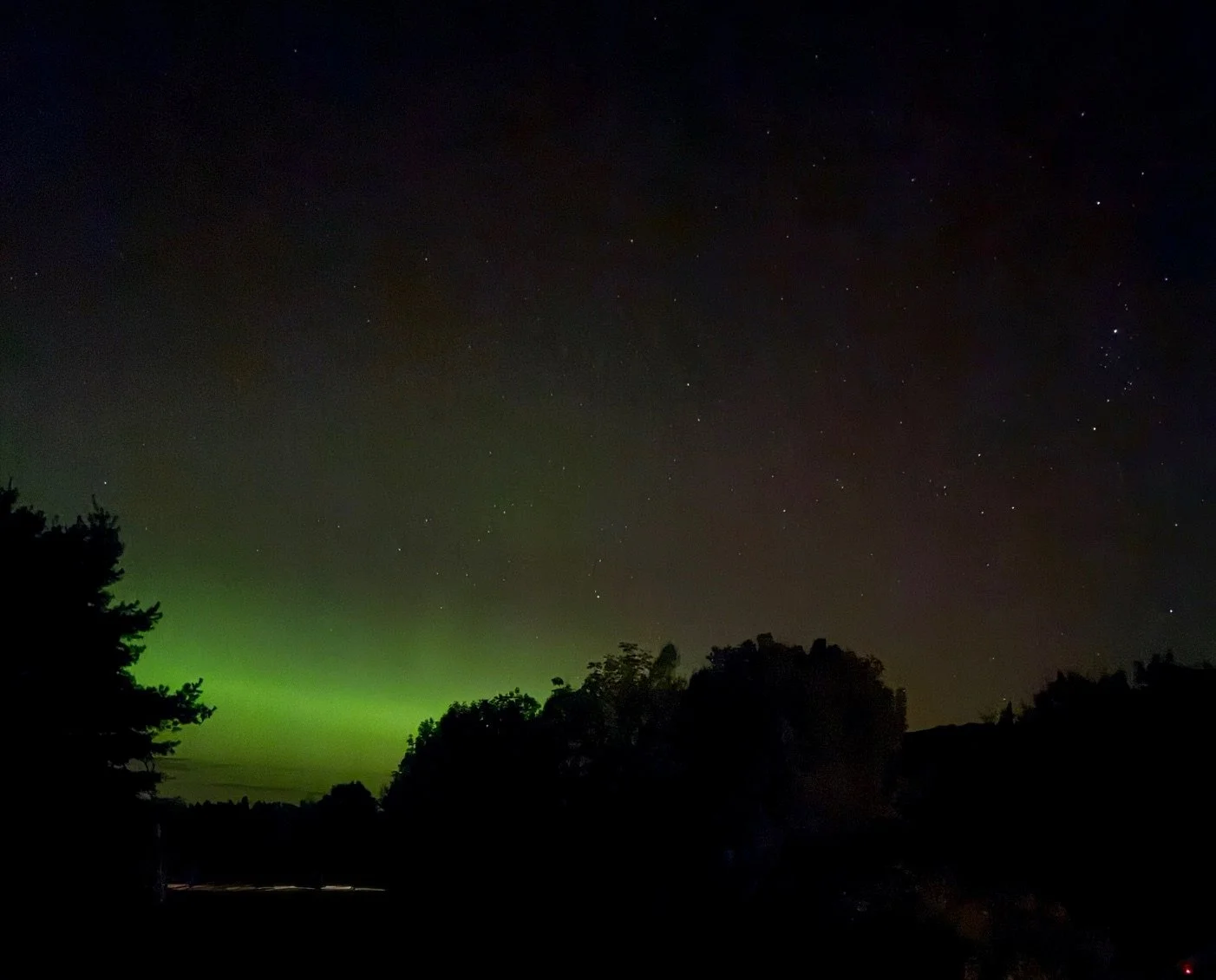   From Loomis Hill around 9:25 p.m. Photo by Judy Barker  