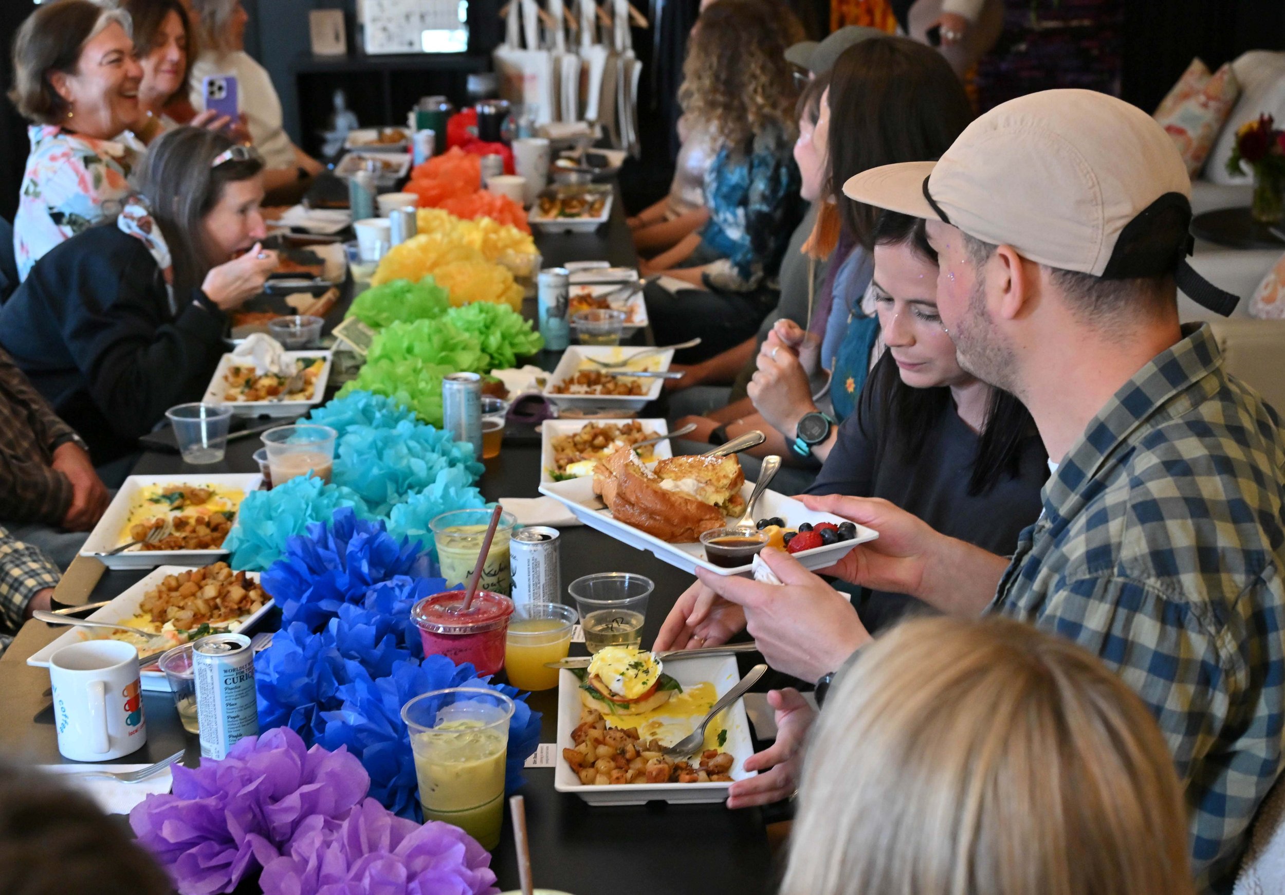  Brunch was served in three seatings. Photo by Gordon Miller.  