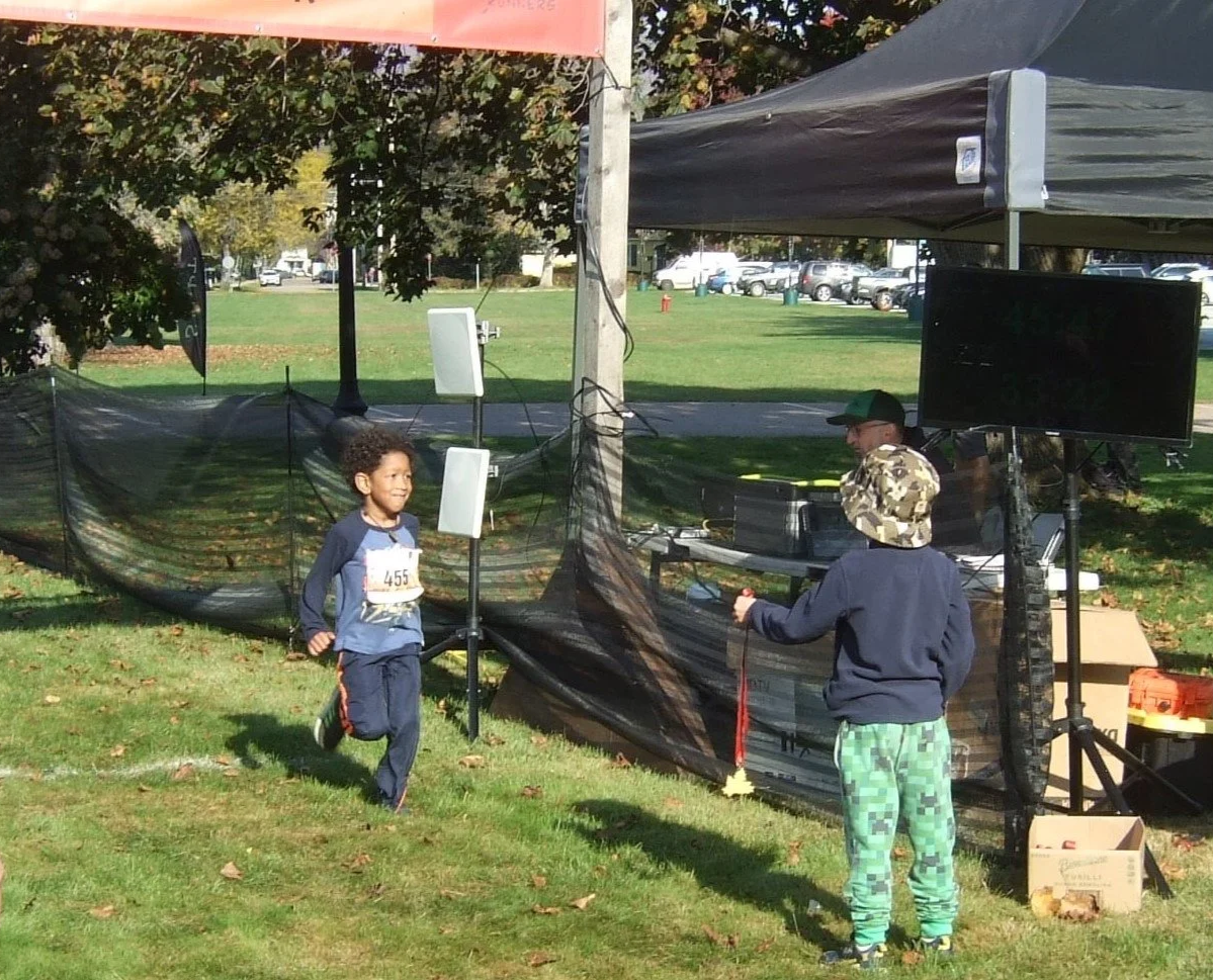   5K finisher, 6-year-old Marley Ndione of Montpelier. Photo by Sarah Andrews  