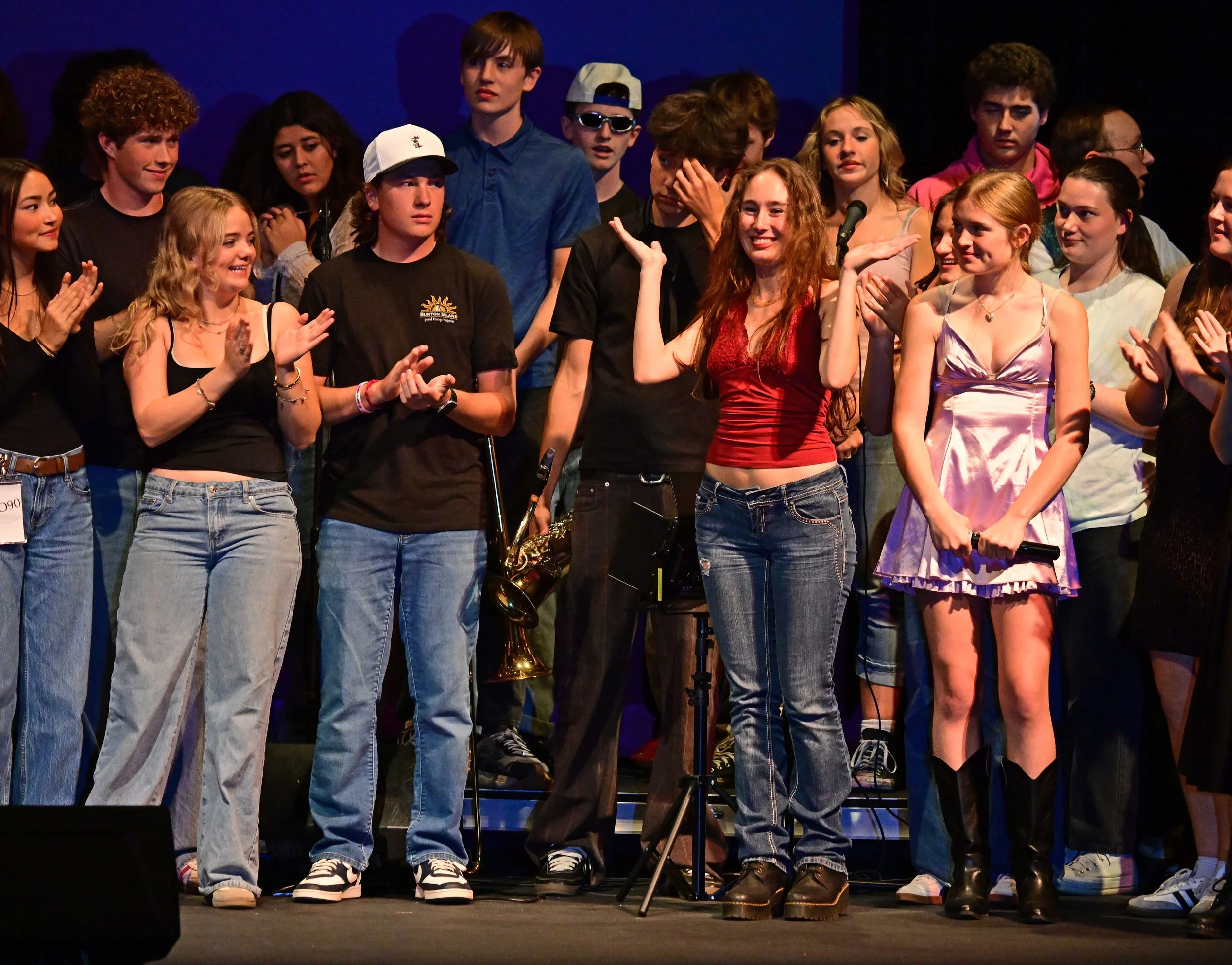  Homeschool student Piper Hall is announced as the solo winner. Photo by Gordon Miller 