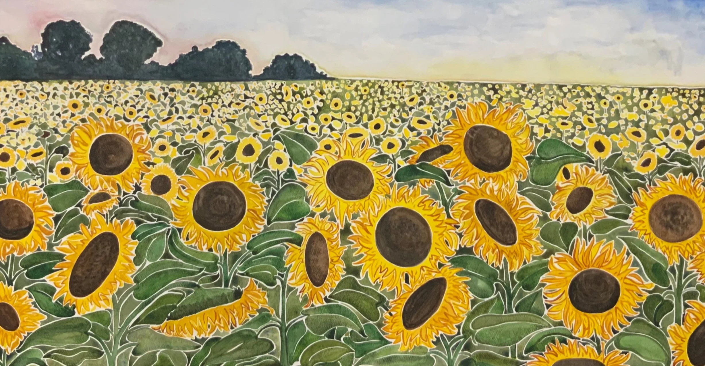  Sunflowers by Dorothy Goulet 