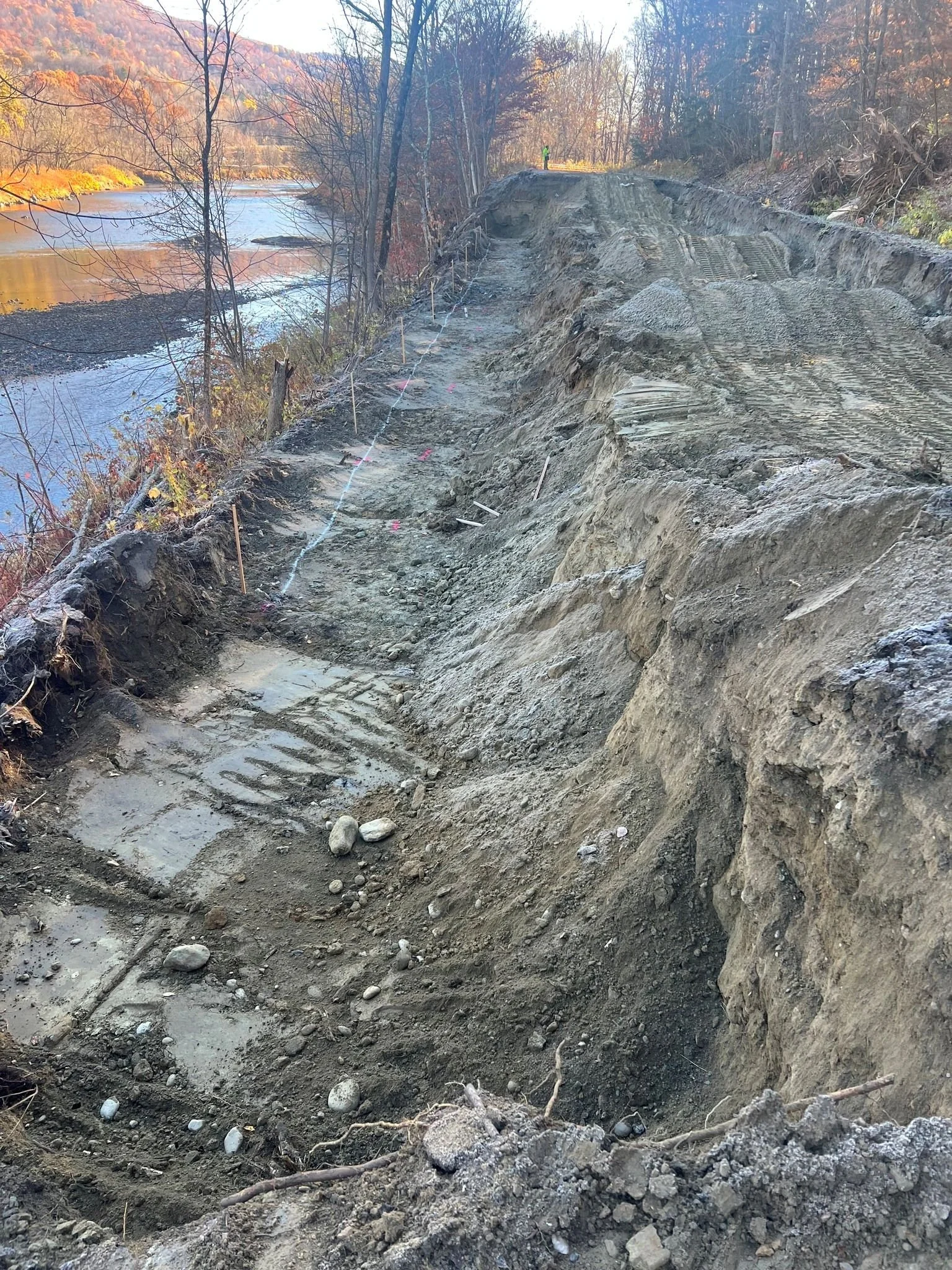   Duxbury Road is under construction. Photo courtesy of the Town of Bolton  