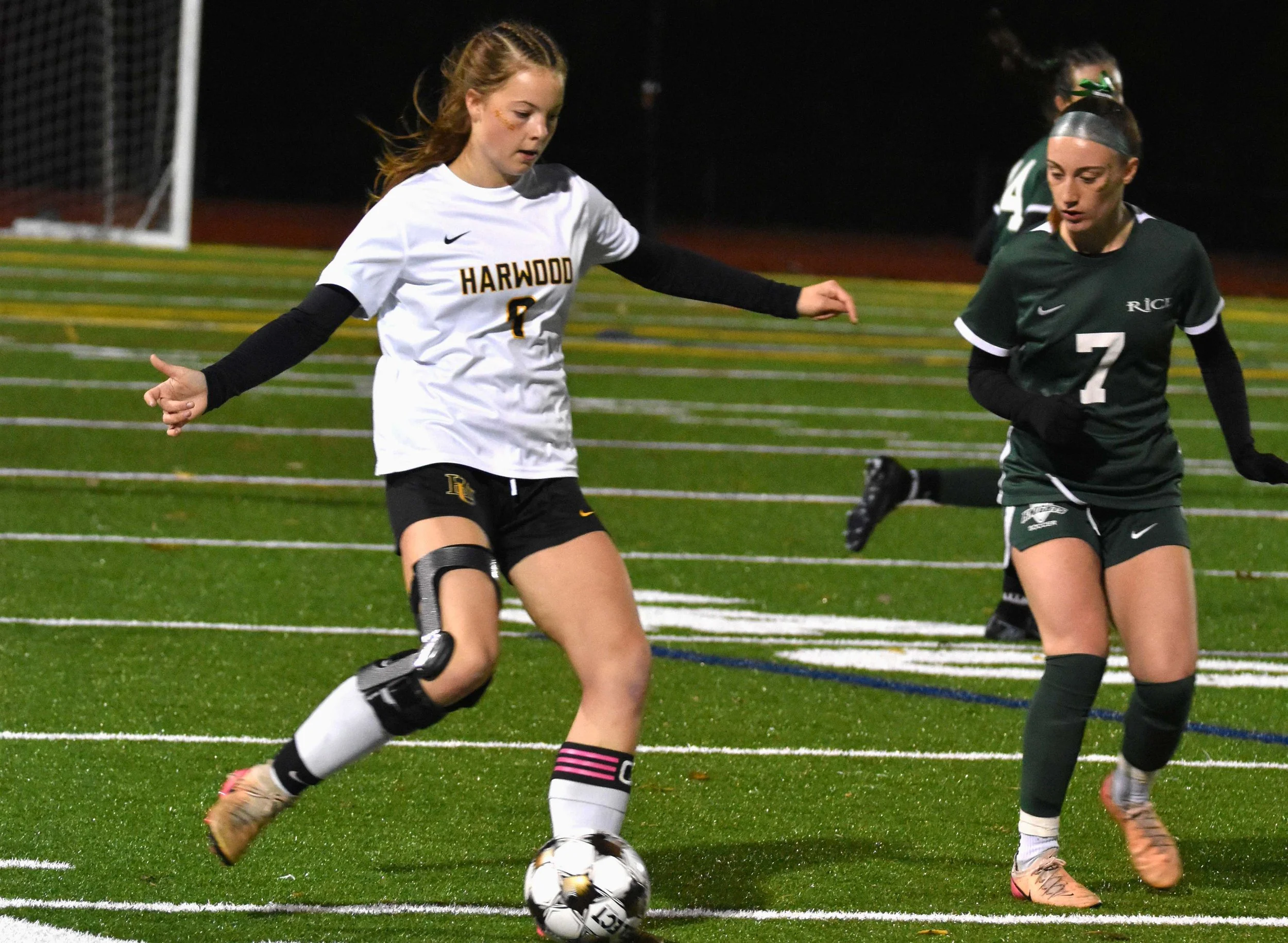   Addy Olney's knee injury recovery doesn't slow her down. Photo by Angela Nadeau  