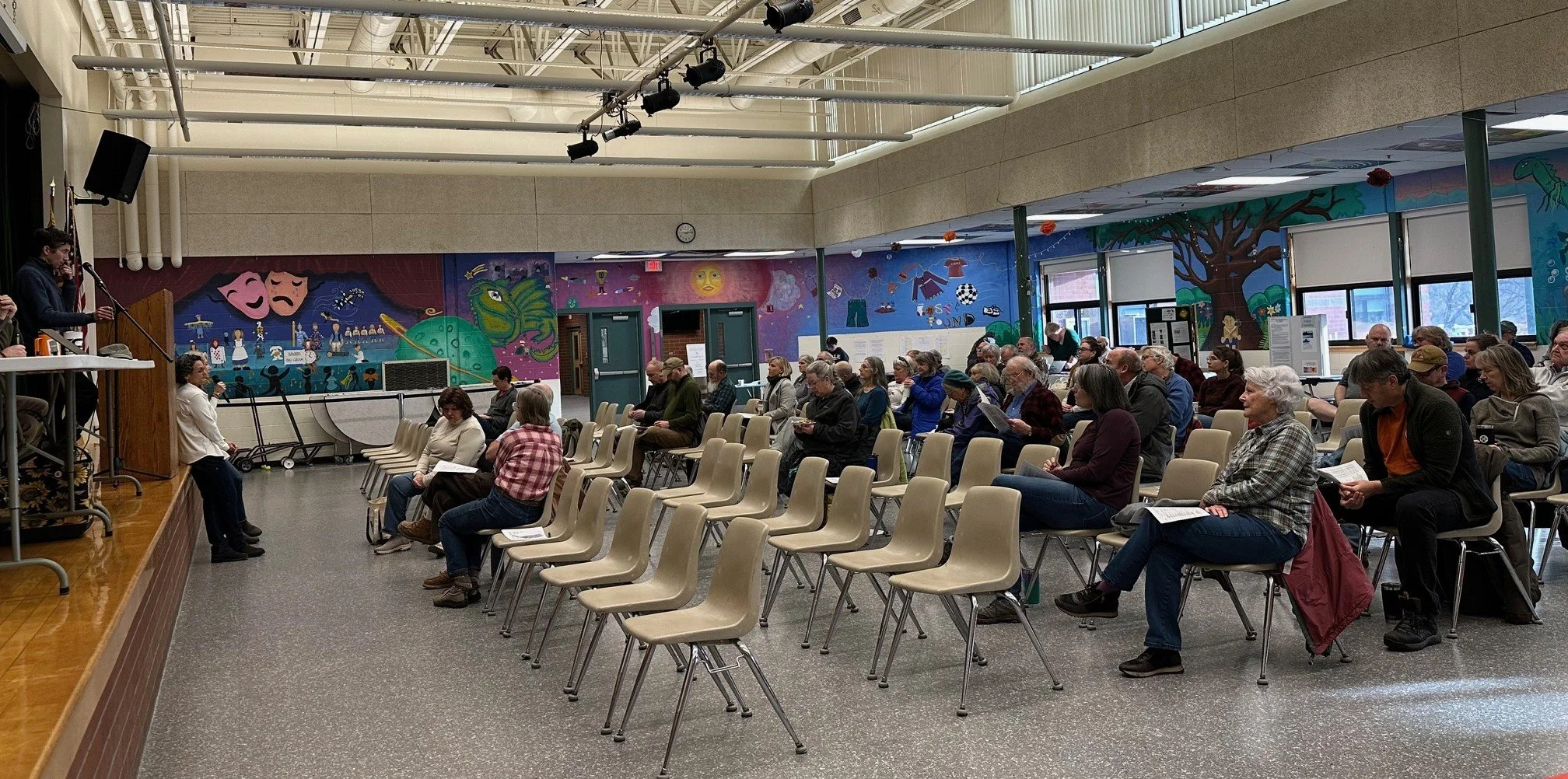  Just shy of 60 people attended this year’s Have Your Say Day in Duxbury. Photo by Lisa Scagliotti 