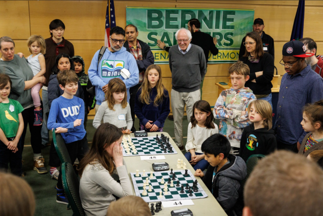   An intense game for the championship. Photo courtesy Sen. Sanders office  
