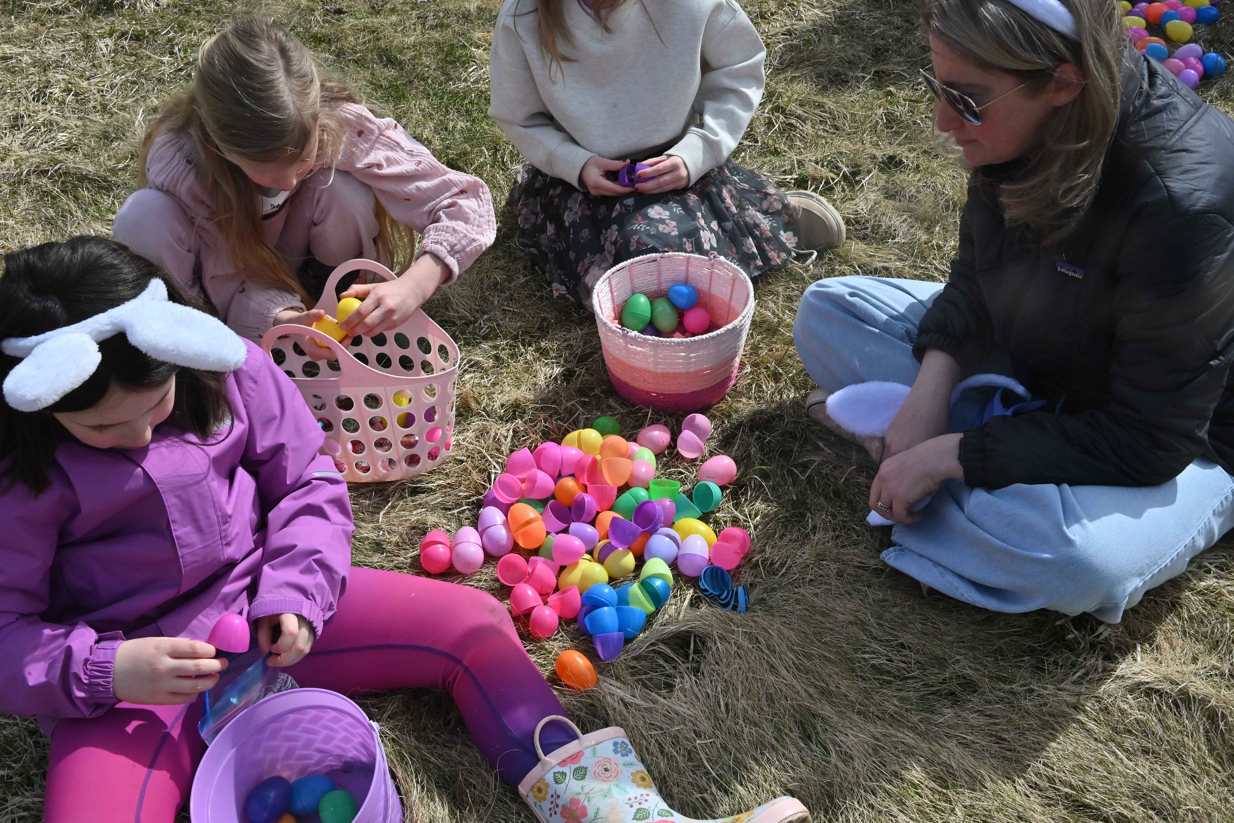   Emptying the plastic eggs takes a little work. And sampling.&nbsp;Photo by Gordon Miller  