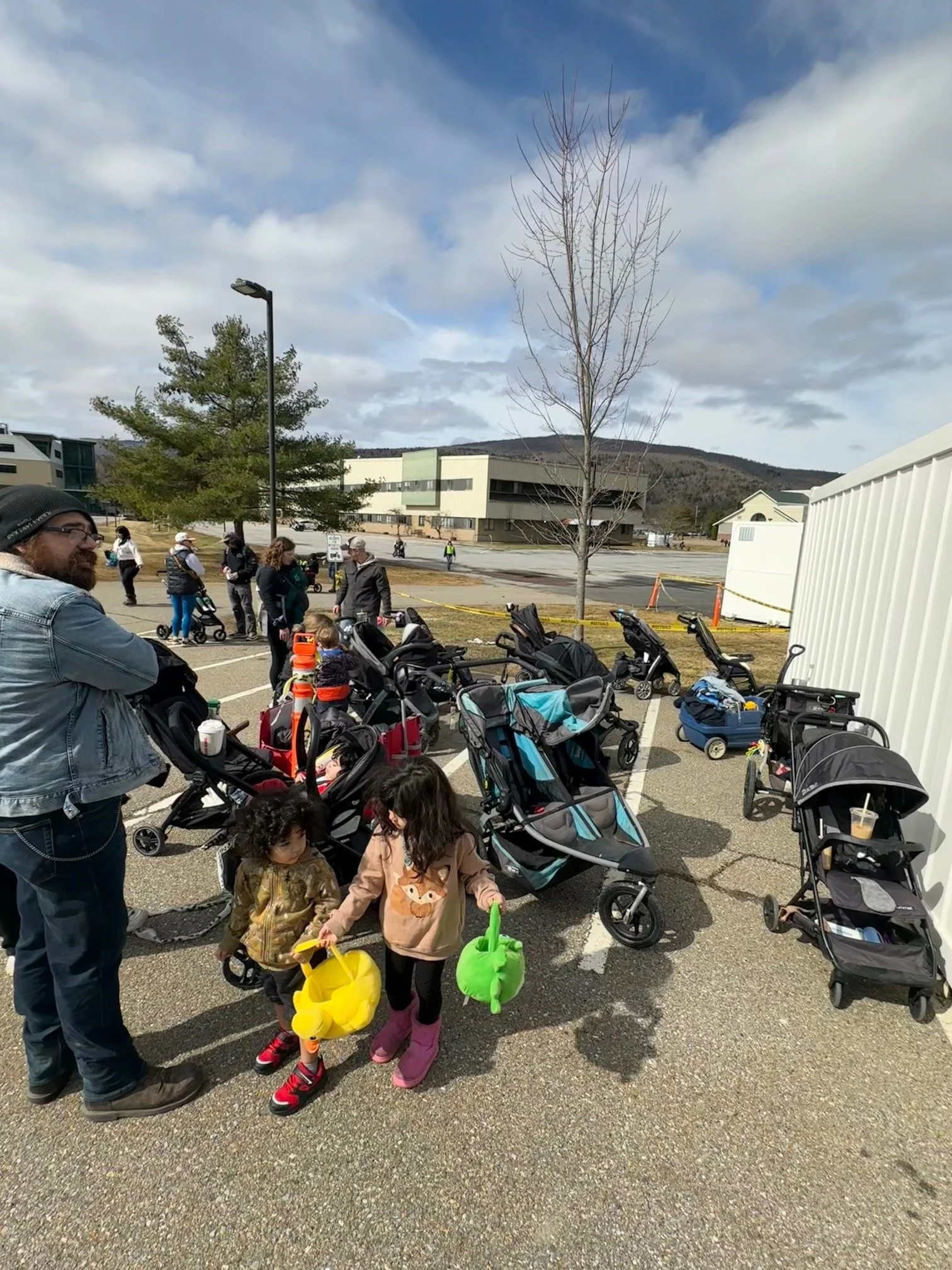   Stroller parking was popular.&nbsp; Photo by Lisa Scagliotti  