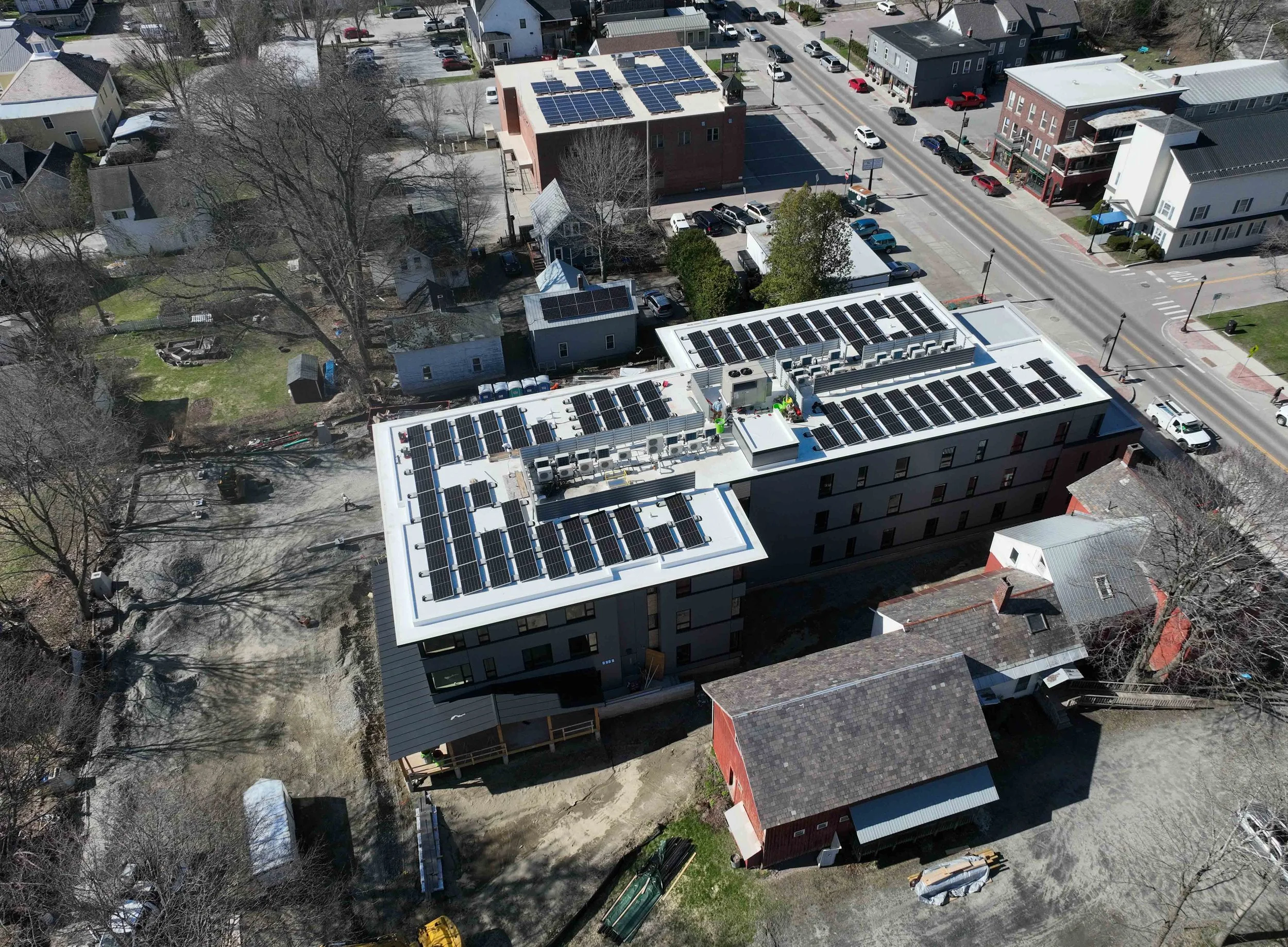  The project includes rooftop solar.  Photo by Gordon Miller  