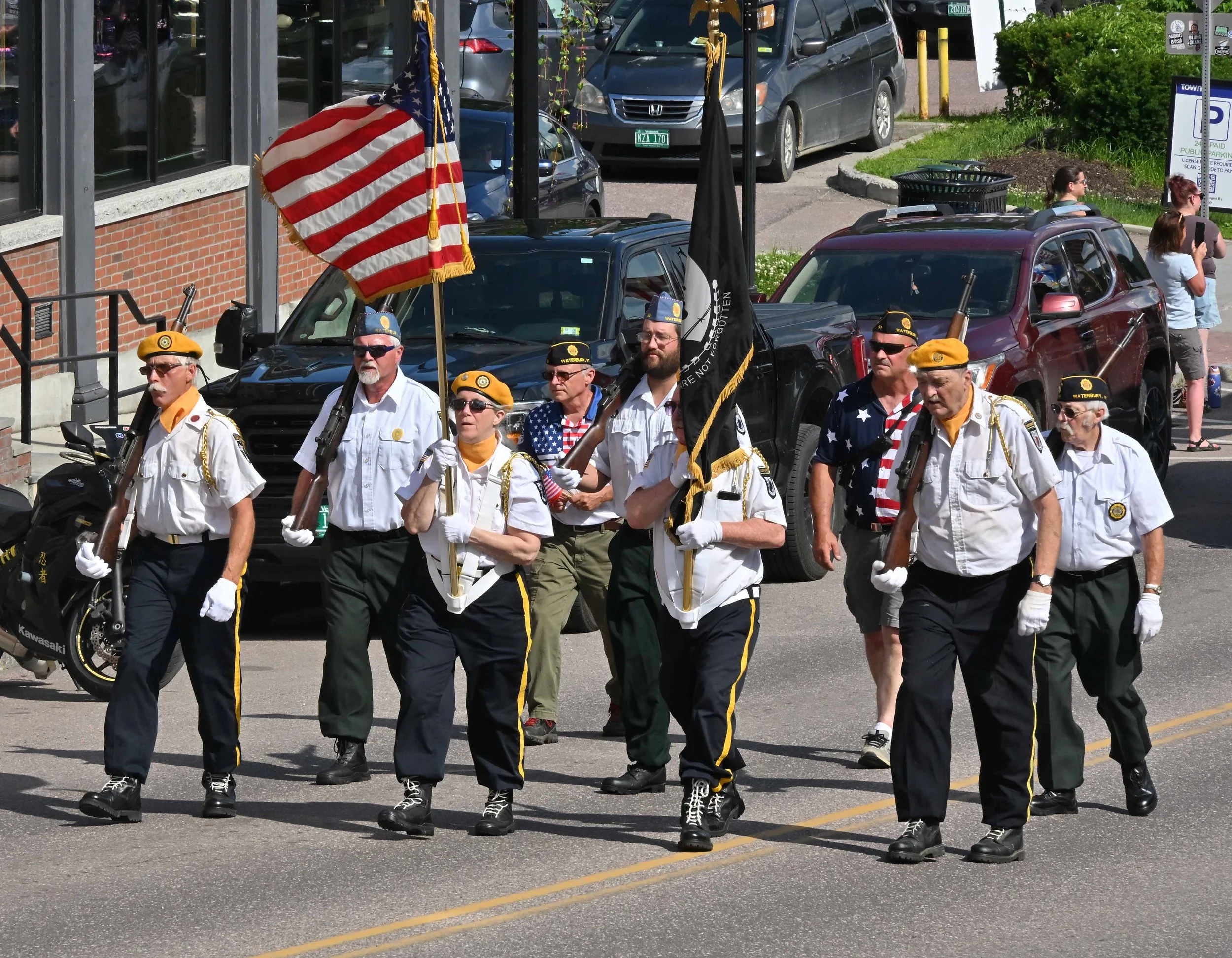  Waterbury American Legion Post 59 Color Guard. Photo by Gordon Miller 