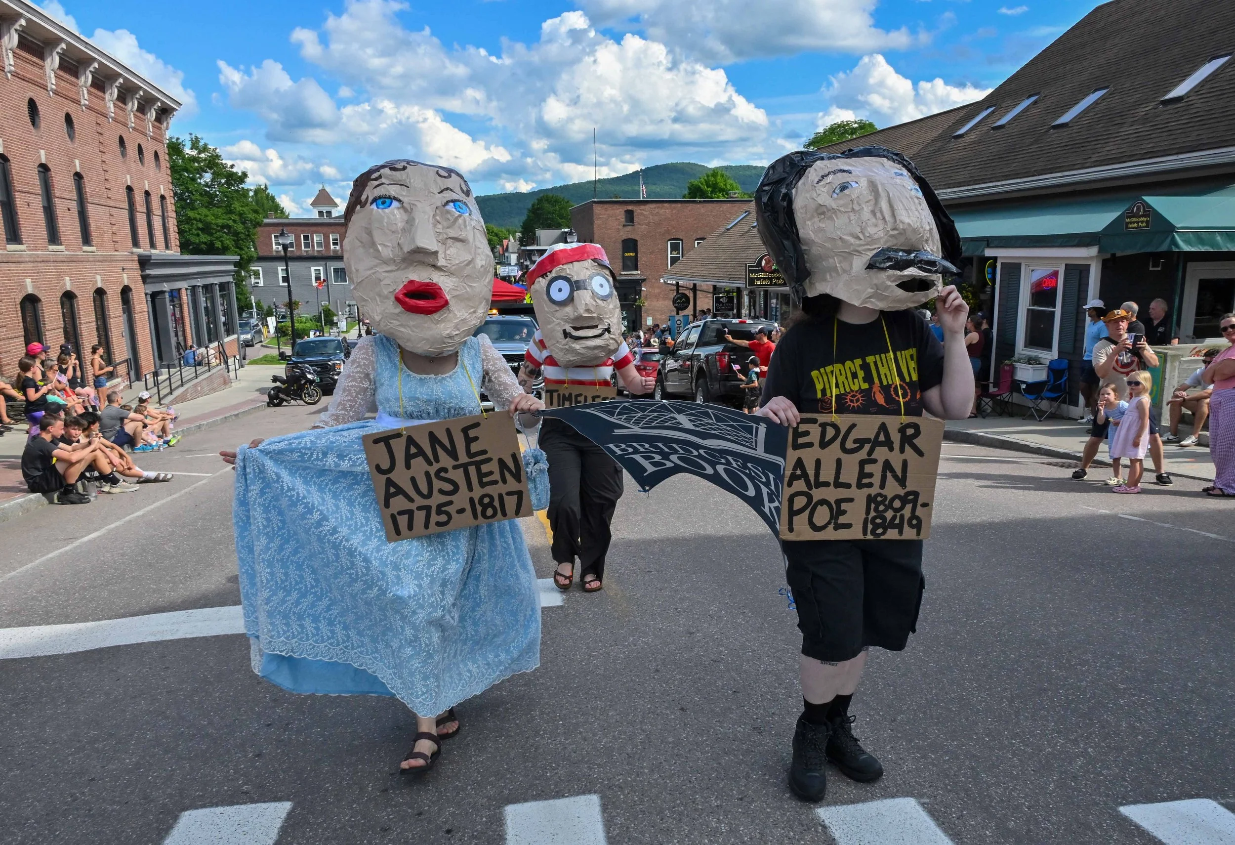  Bridgeside Books entered larger-than-life literary heroes. Photo by Gordon Miller 