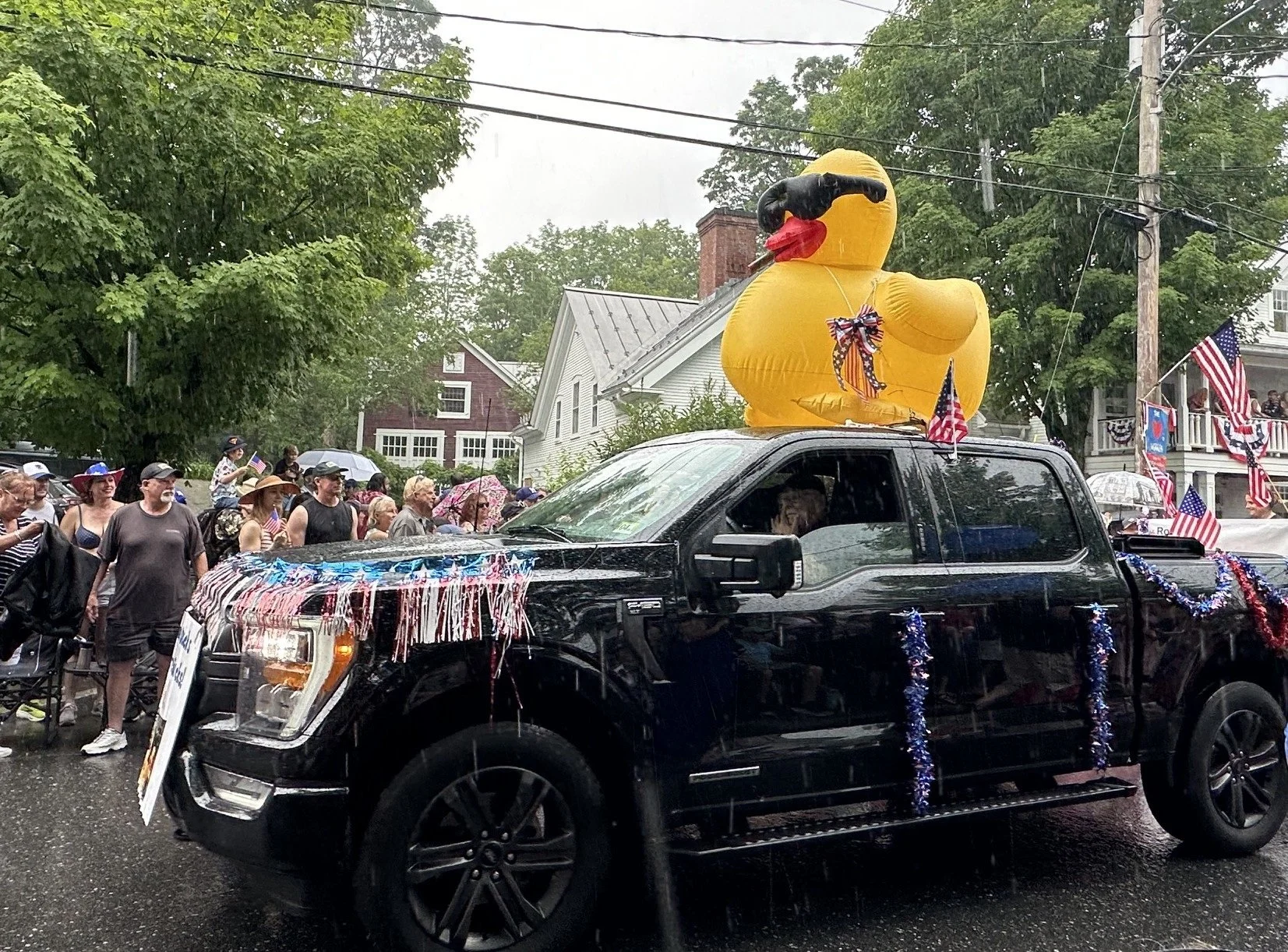   A good day for Mad River Valley Rotary Duck Race promotion.&nbsp;Photo by Lisa Scagliotti  