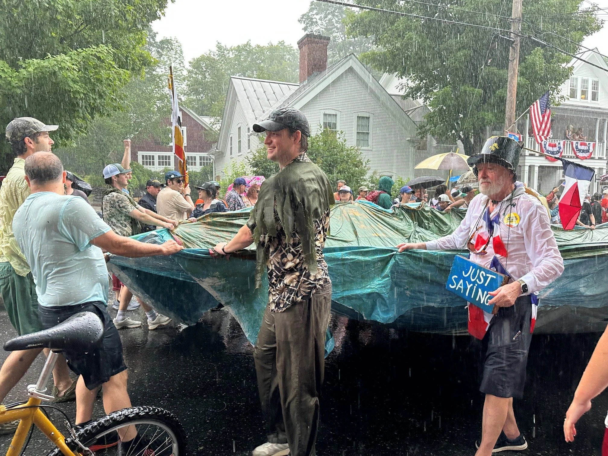   An entry spoofing the woes of the reflecting pool on the National Mall in Washington D.C. fills with rainwater. Photo by Lisa Scagliotti  