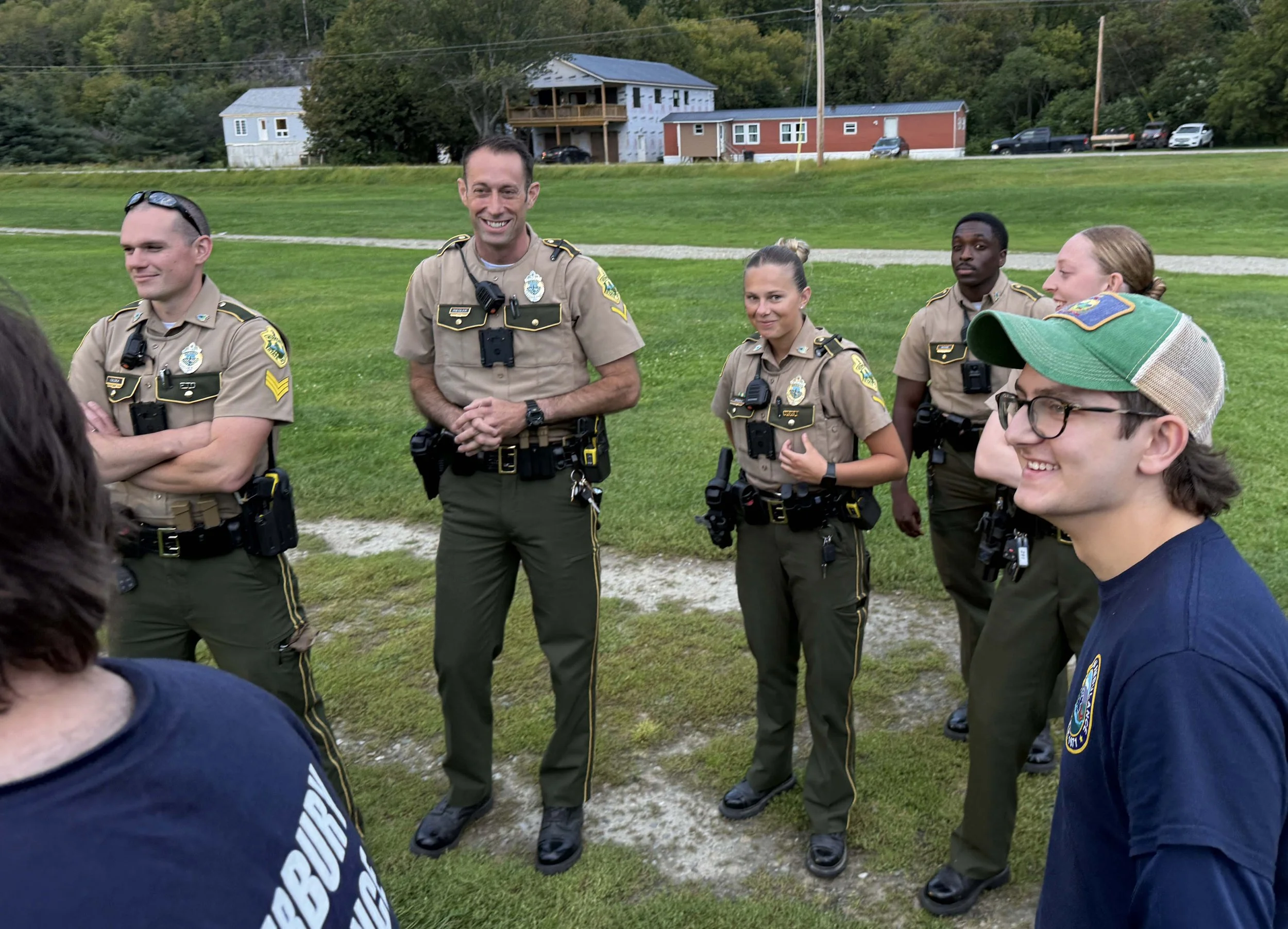   Vermont State Police troopers participate in the exercise. Photo by Gordon Miller  
