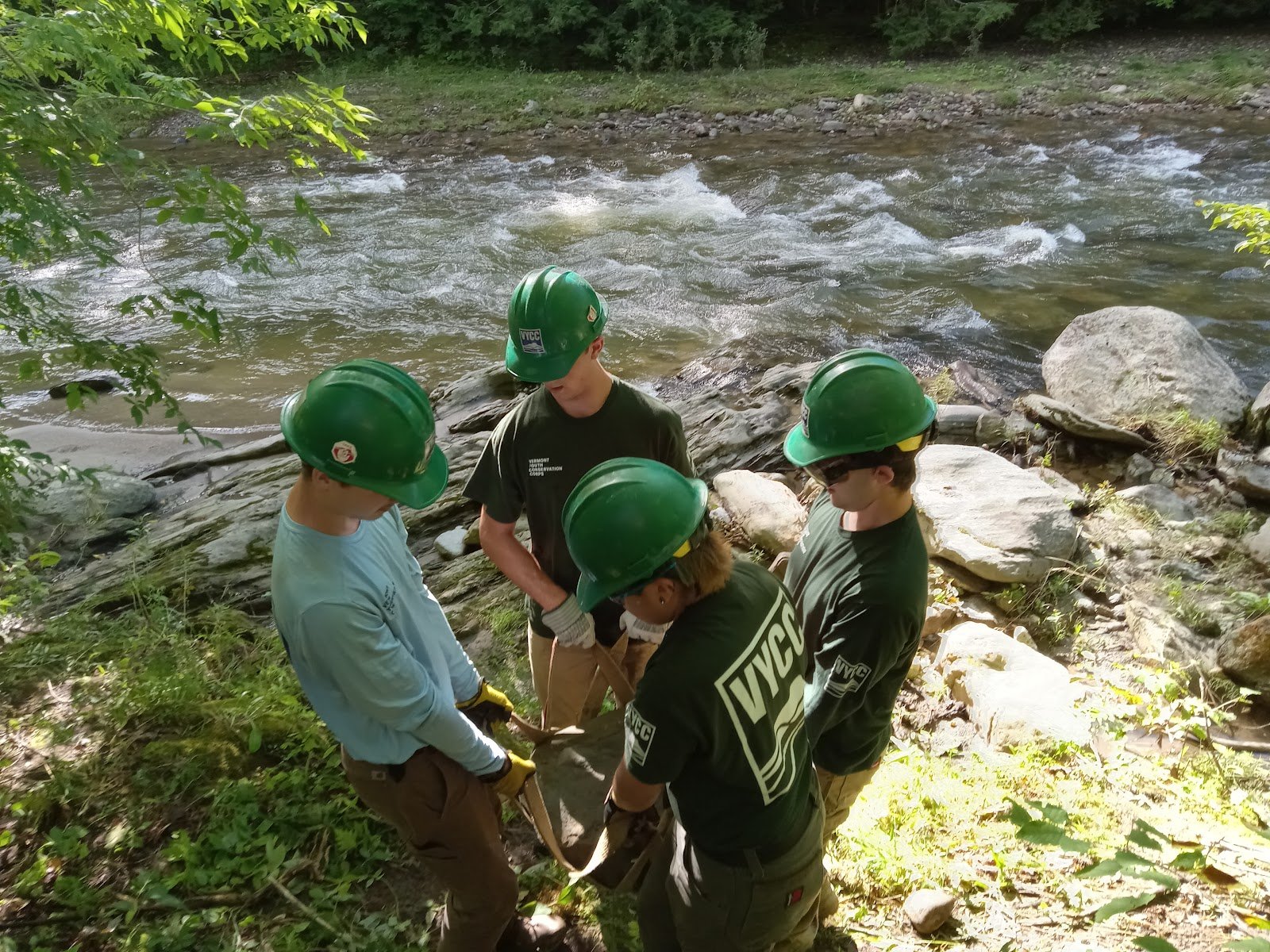 Youth Conservation Corps trail crew tackles Huntington Gorge trails