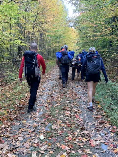 Backcountry team brings another injured hiker to safety &amp; issues fall hiking safety tips