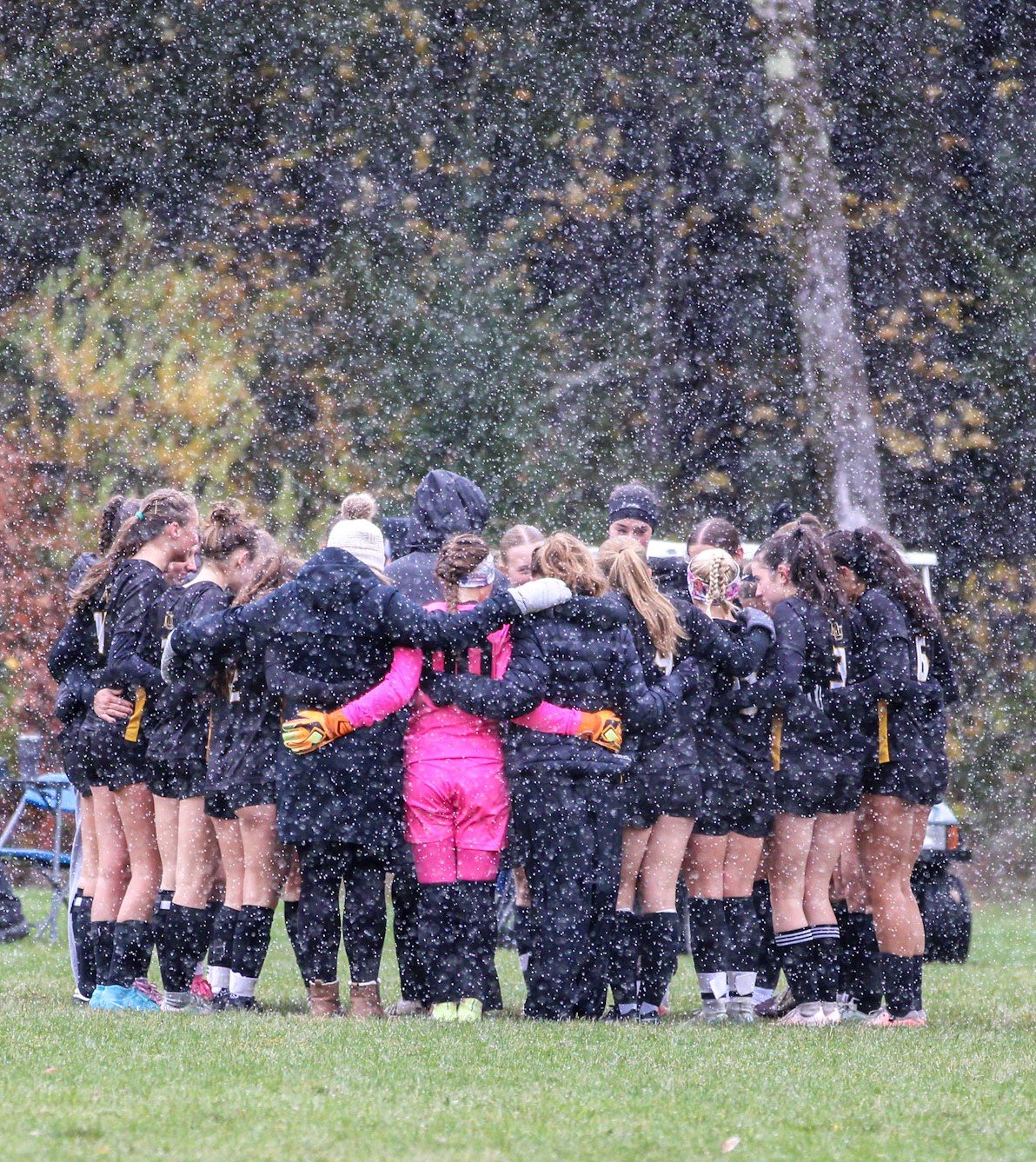 ‘Team love on 3’: Harwood Girls Soccer credits undefeated season to a shared mindset