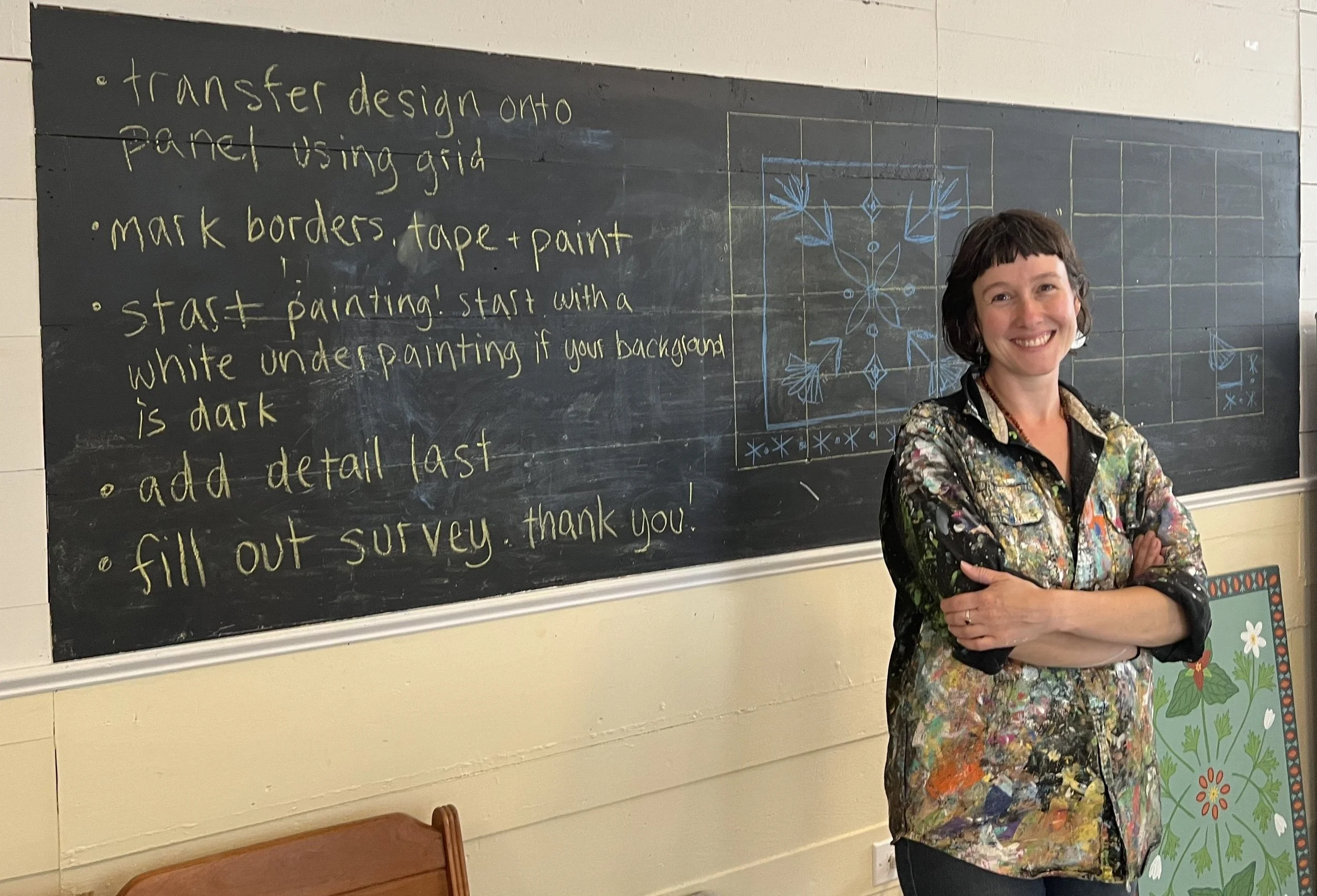Granville Corner School hosts Barn Quilt Mini-Mural workshop, June 27-28