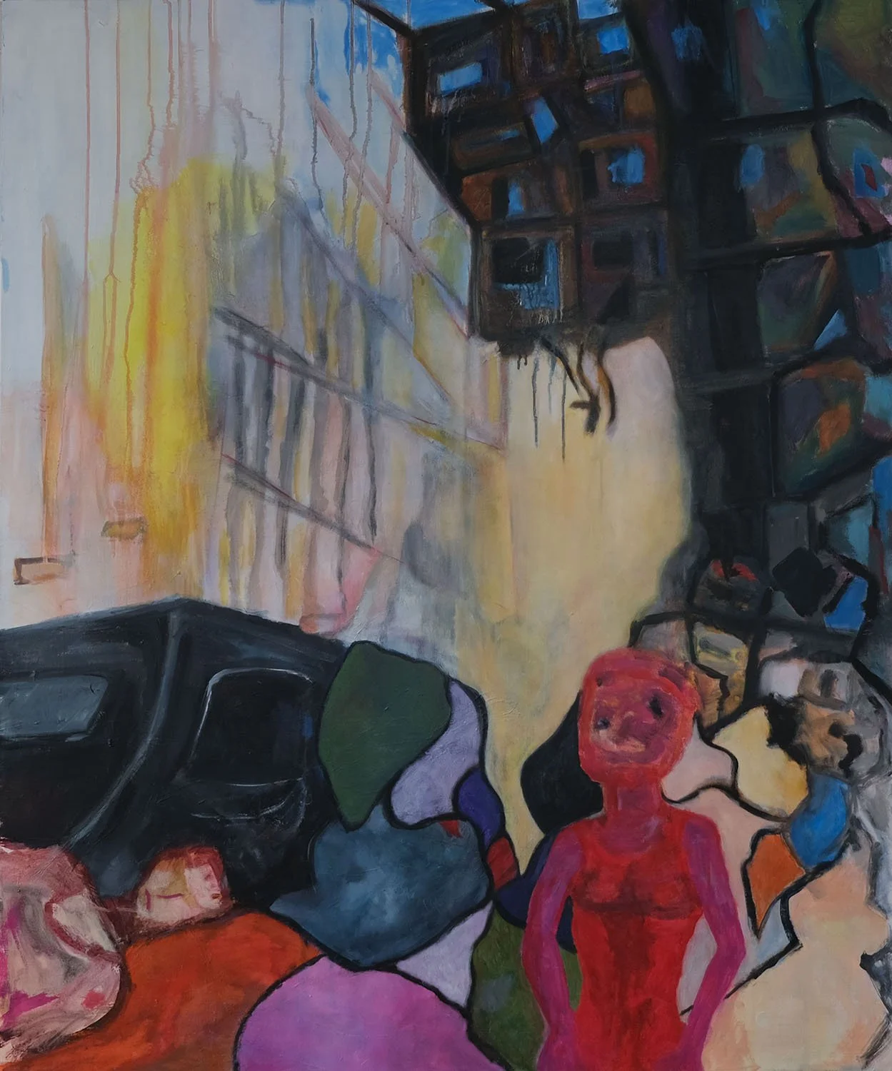 nulle part/ kein ort, serie 1-9,  acrylique, 120x100