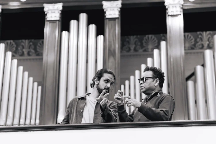 Rushil Ranjan and A. R. Rahman at the Royal Albert Hall