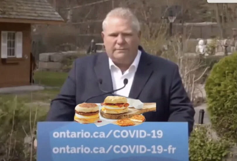 Doug Ford Reportedly Spent $1200 On Tim Horton’s Takeout During Quarantine 