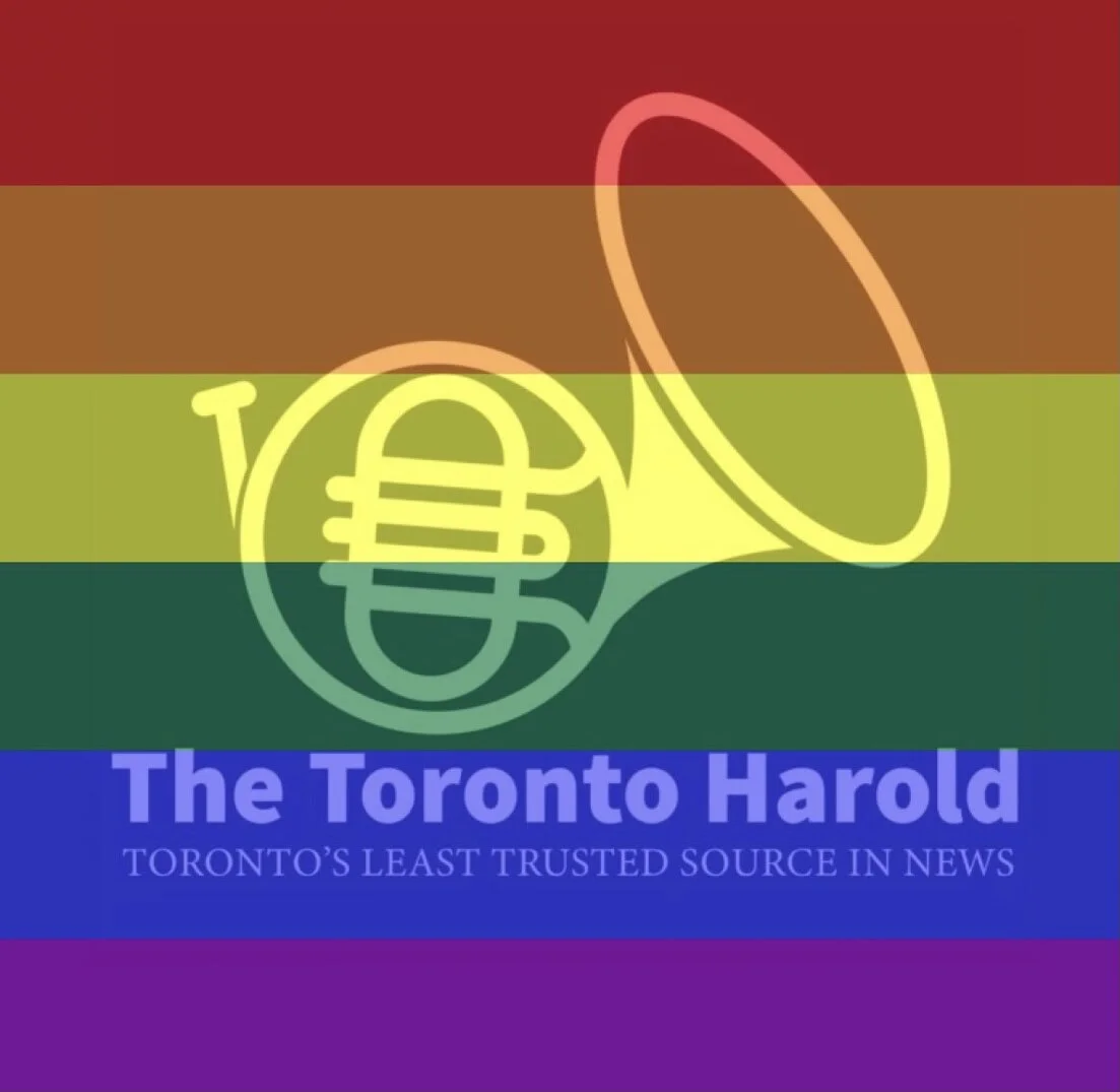 The Toronto Harold Is Excited To Celebrate Our LGBTQA2+ Friends With Our New Logo For The Next 30 Days And Not A Single Second More