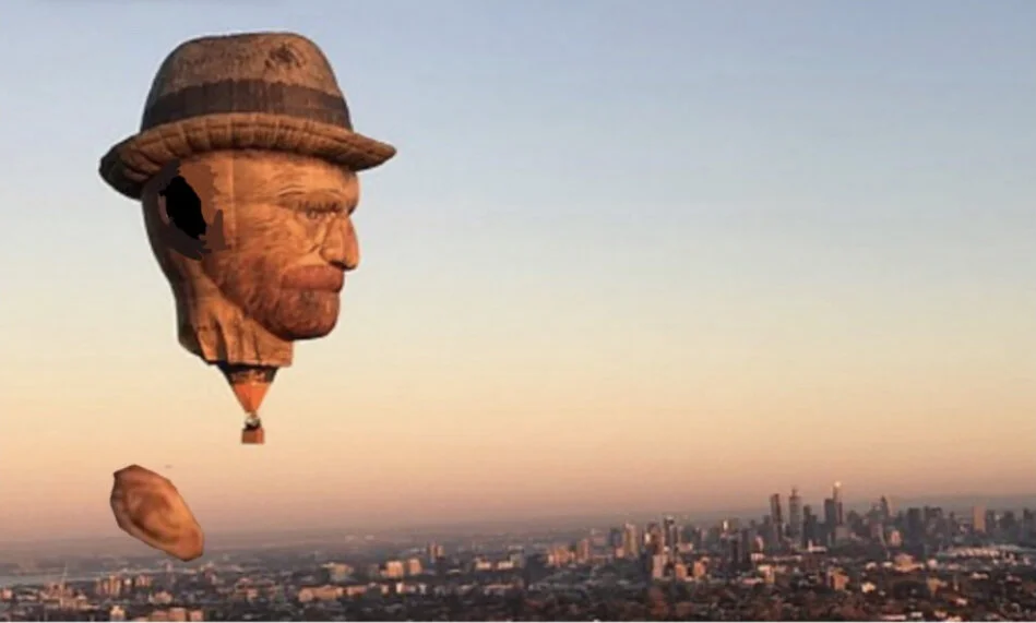 Giant Ear Has Fallen Off The Giant Van Gogh Balloon