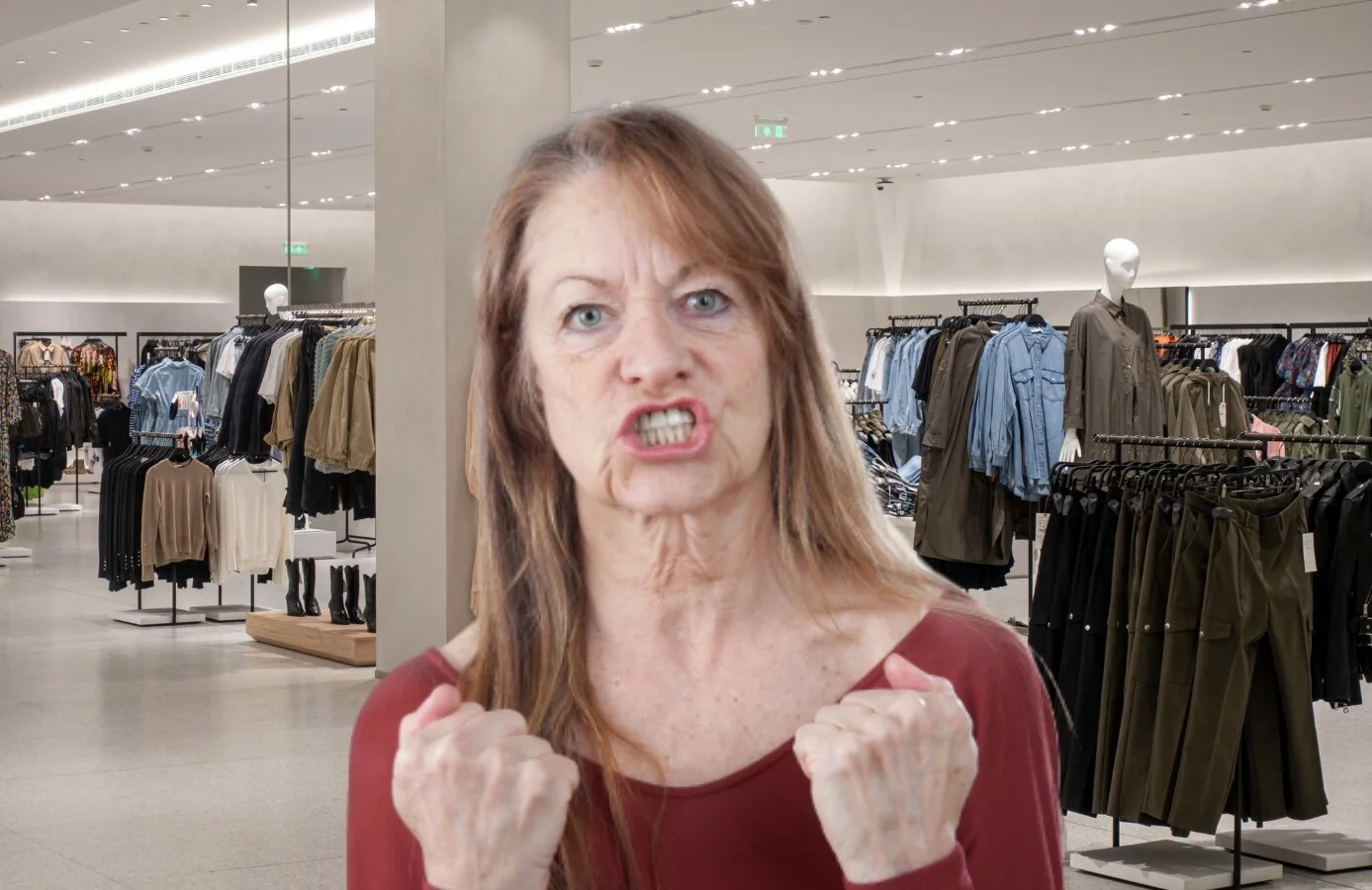 Local Woman Celebrates Labour Day By Screaming At Minimum Wage Worker For 17 Minutes