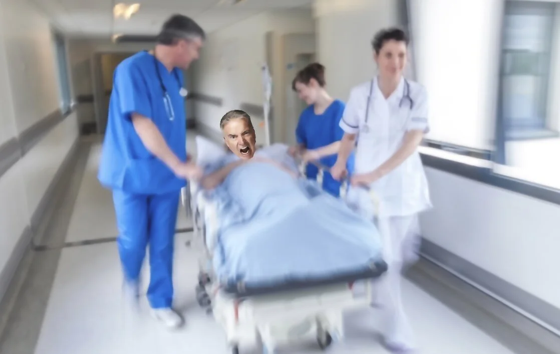 “Vaccinated People Can Still Spread The Virus,” Screams Unvaccinated Man Being Rushed Into ICU