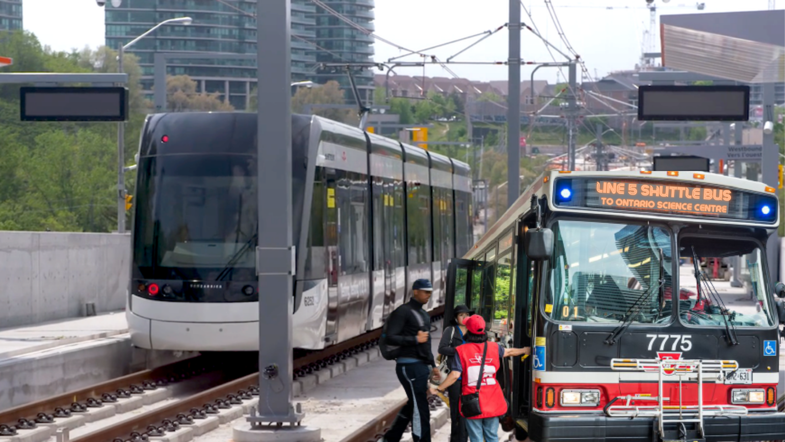 Eglinton LRT Demonstration Interrupted By Unscheduled Track Maintenance