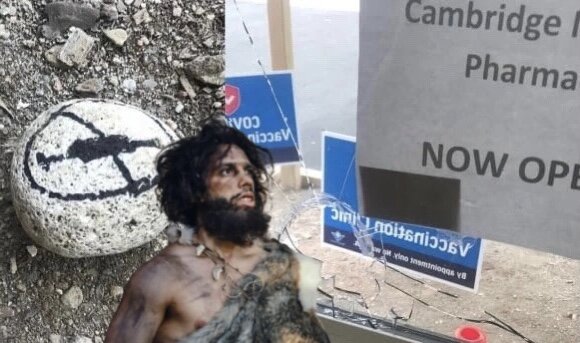 Anti-Vaxxers Reach Stone Age