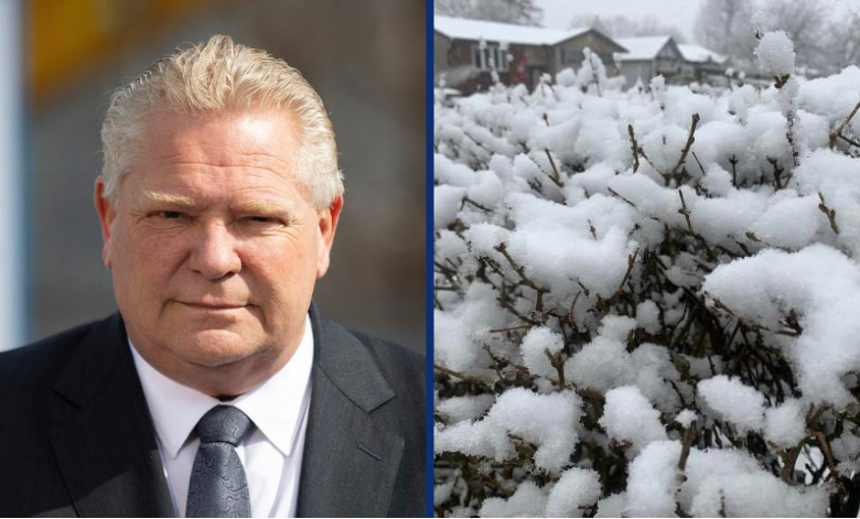 Ford Government Recommends Residents Just Don’t Look Outside If They Don’t Want To See Snow