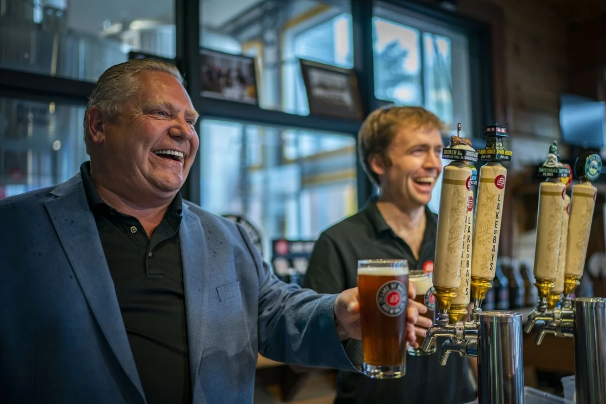 Doug Ford Celebrates Victory With A $3.75 Beer