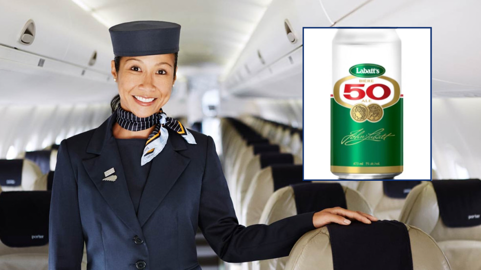 Rising Costs Forces Porter Airlines To Now Serve Complimentary Labatt 50 On All Commercial Flights